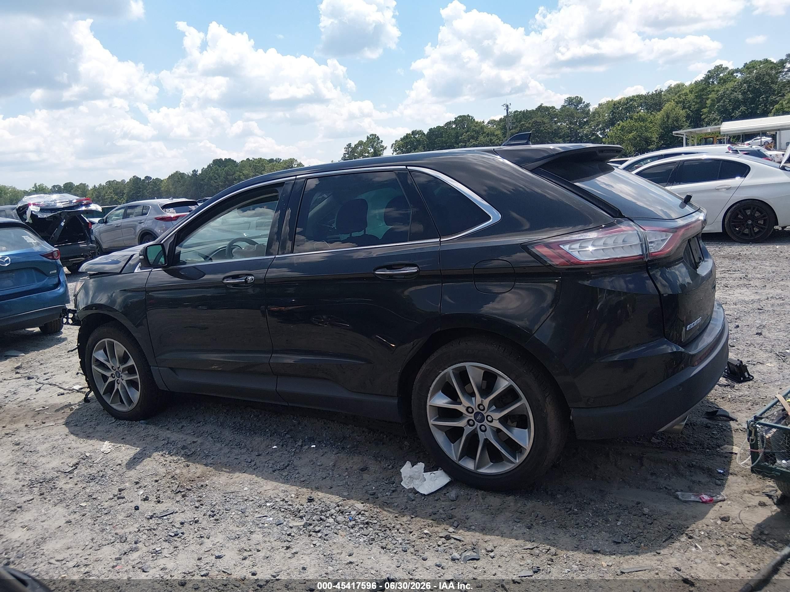 2015 Ford Edge Titanium Black vin: 2FMPK4K82FBB19061