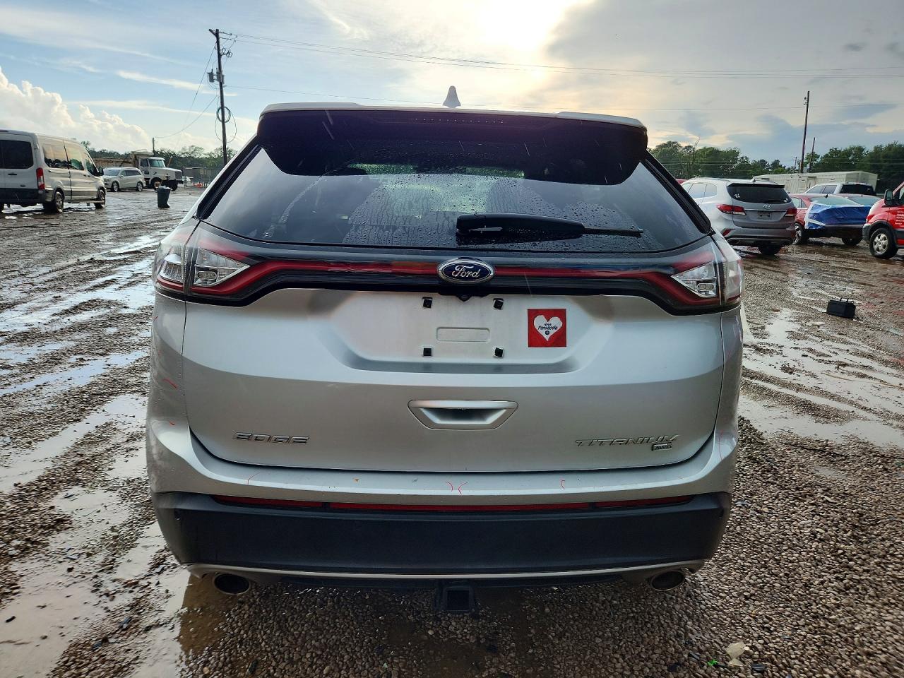 2015 Ford Edge Titanium Silver vin: 2FMPK4K82FBB65442