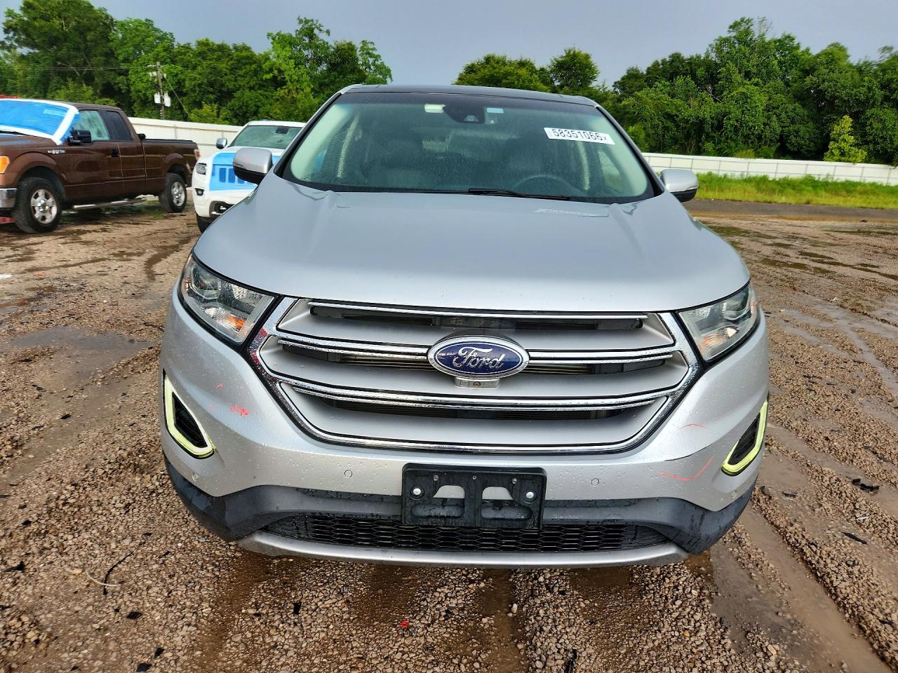 2015 Ford Edge Titanium Silver vin: 2FMPK4K82FBB65442