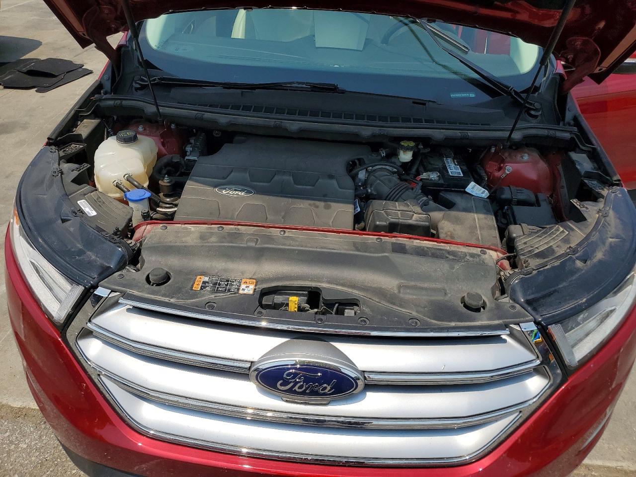 2015 Ford Edge Titanium Red vin: 2FMPK4K82FBC09276