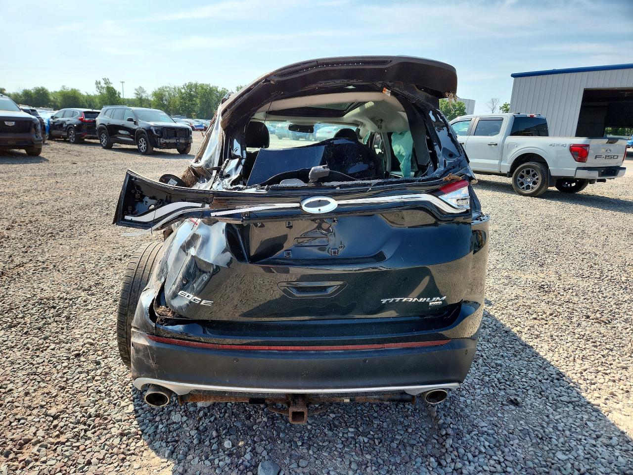 2015 Ford Edge Titanium Black vin: 2FMPK4K83FBB23667