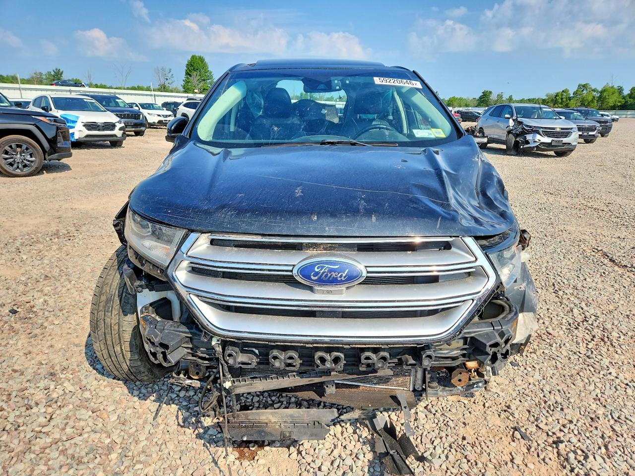 2015 Ford Edge Titanium Black vin: 2FMPK4K83FBB23667