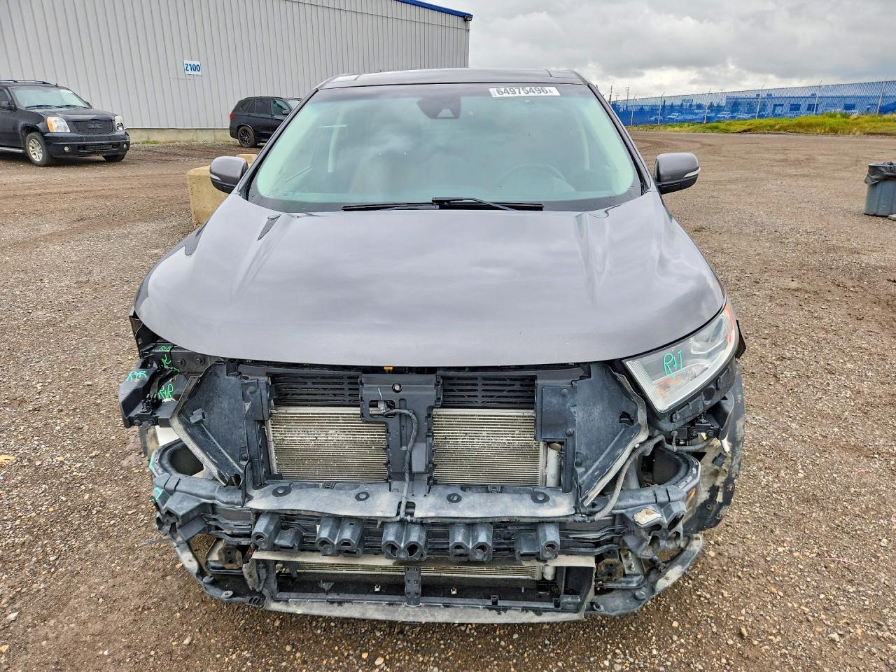 2015 Ford Edge Titanium Gray vin: 2FMPK4K85FBB23993