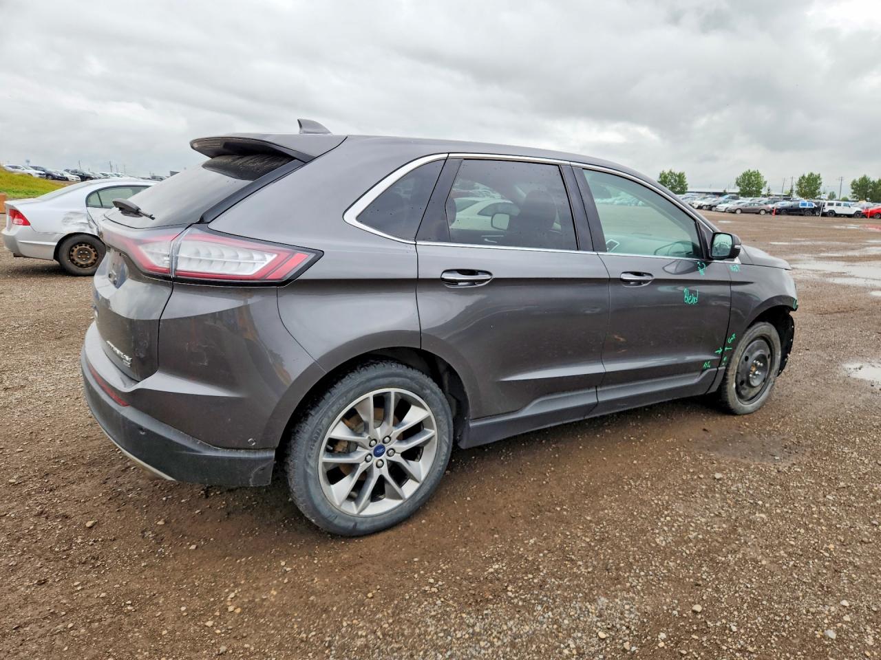 2015 Ford Edge Titanium Gray vin: 2FMPK4K85FBB23993