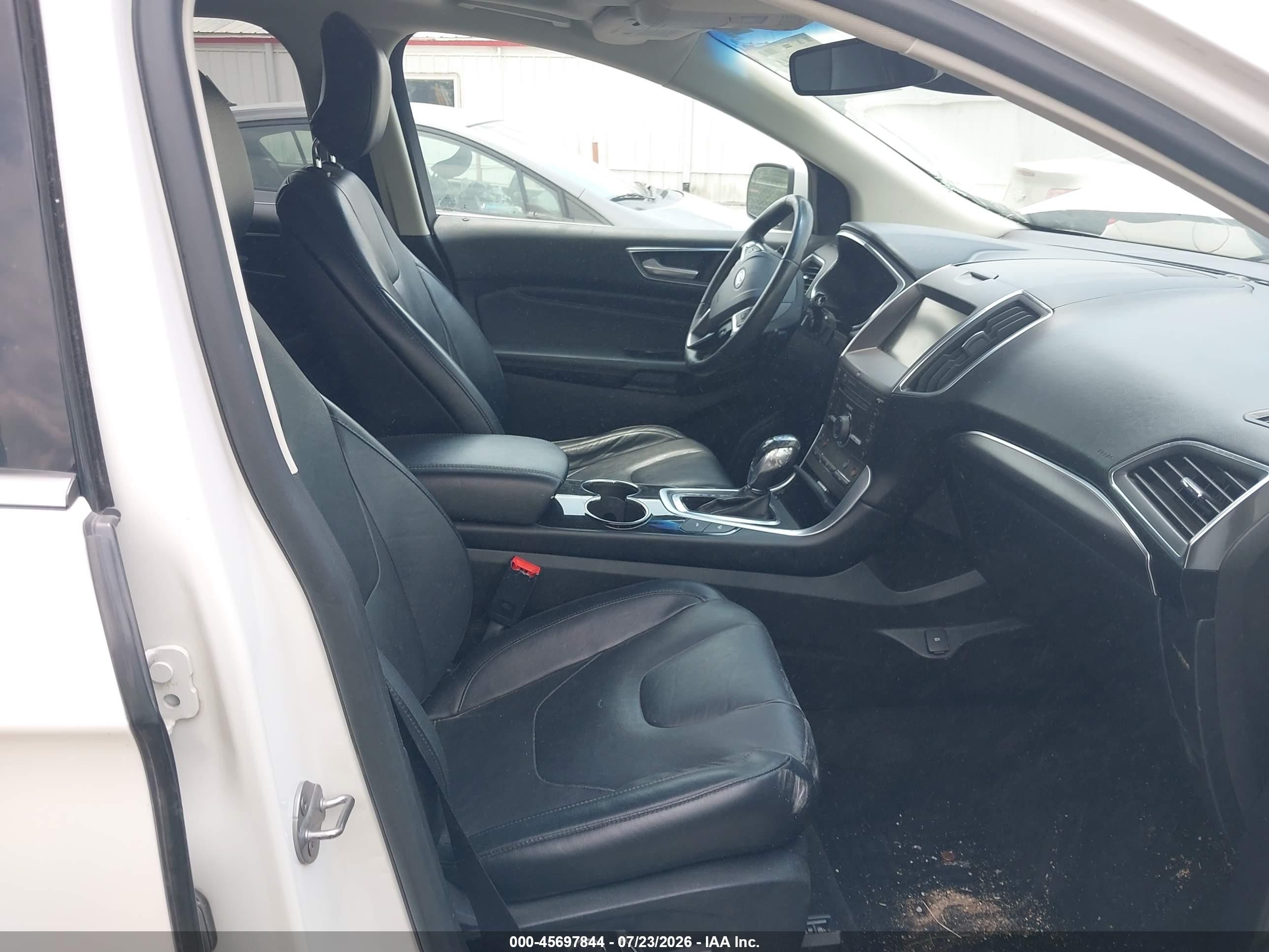 2015 Ford Edge Titanium White vin: 2FMPK4K85FBB40762