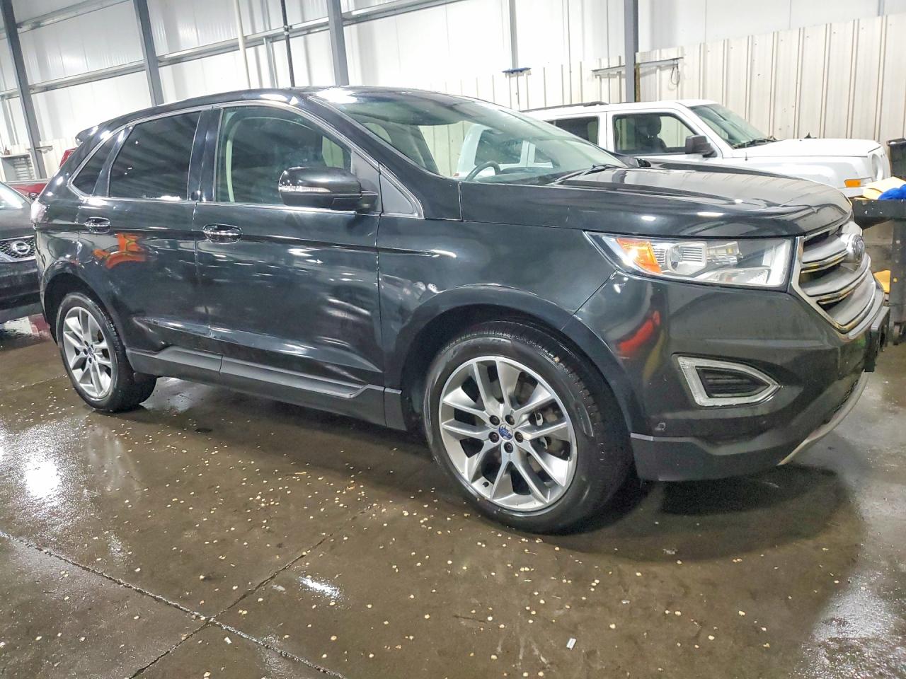 2015 Ford Edge Titanium Black vin: 2FMPK4K85FBB55746