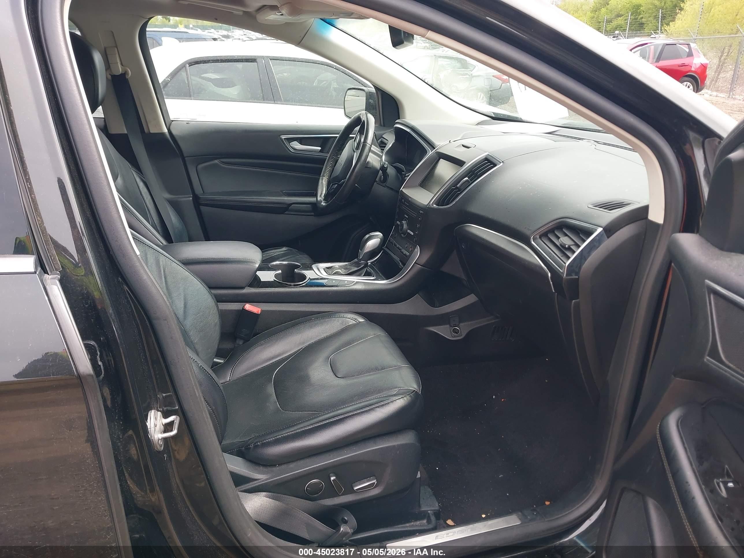 2015 Ford Edge Titanium Черный vin: 2FMPK4K85FBB57061