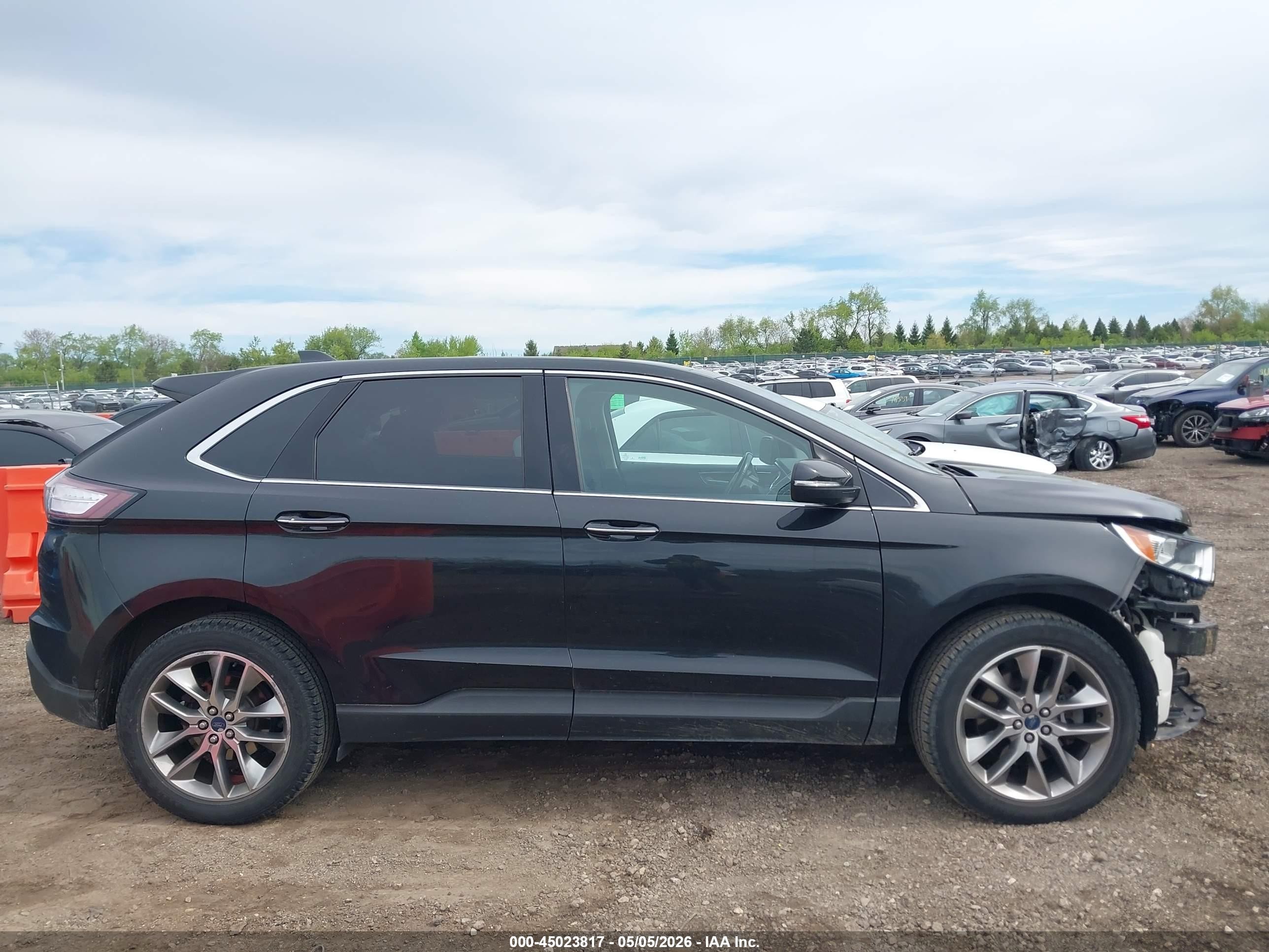 2015 Ford Edge Titanium Черный vin: 2FMPK4K85FBB57061