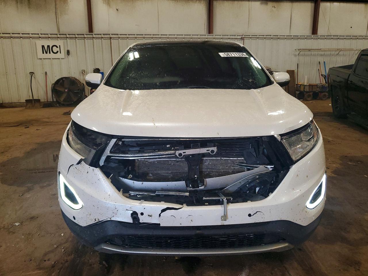 2015 Ford Edge Titanium Белый vin: 2FMPK4K86FBB04790