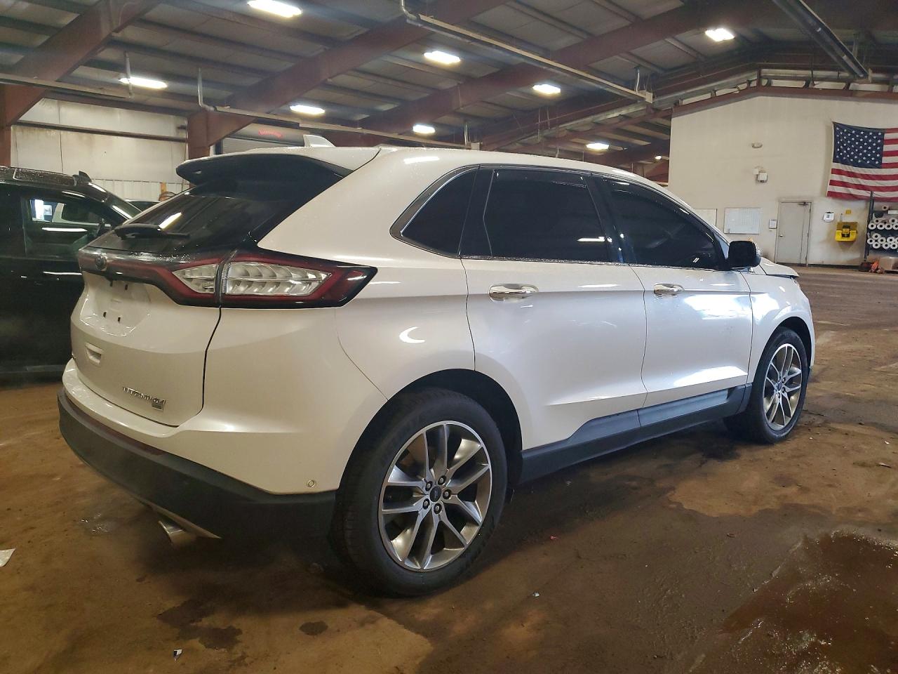 2015 Ford Edge Titanium Белый vin: 2FMPK4K86FBB04790
