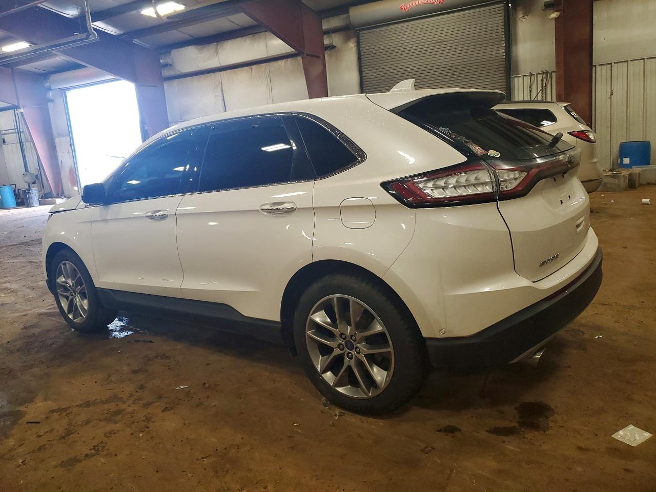 2015 Ford Edge Titanium Белый vin: 2FMPK4K86FBB04790