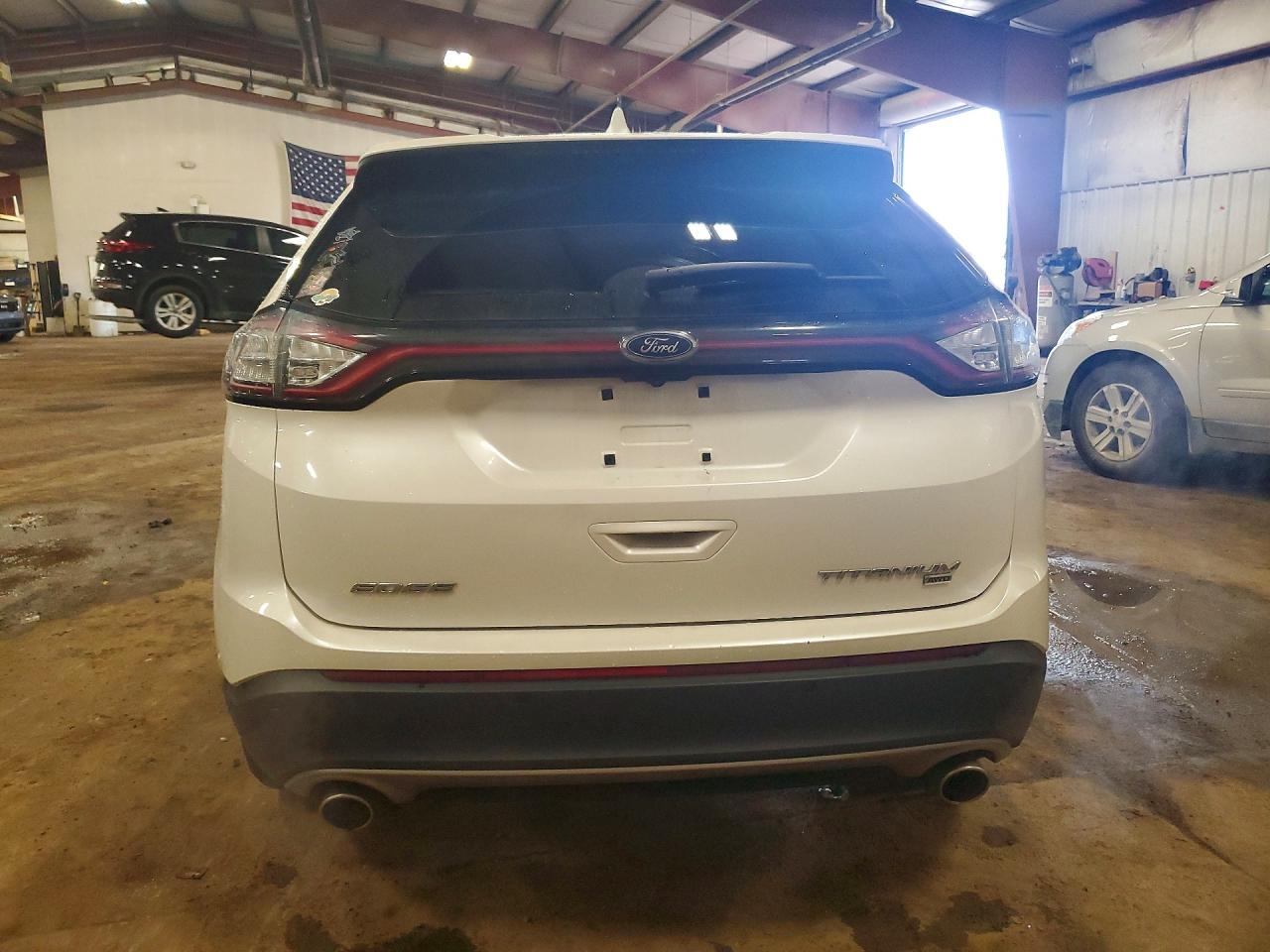 2015 Ford Edge Titanium Белый vin: 2FMPK4K86FBB04790