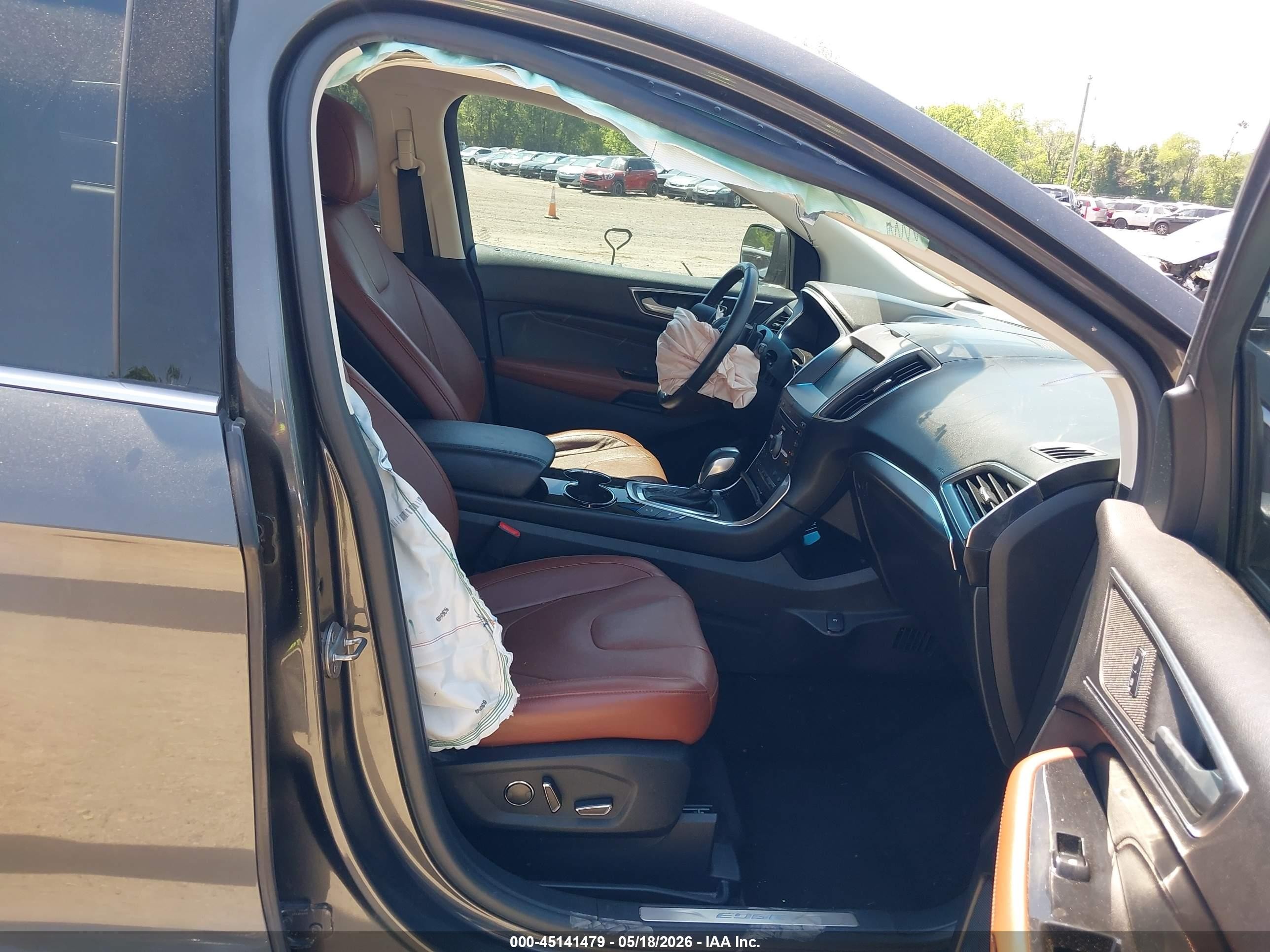 2015 Ford Edge Titanium Gray vin: 2FMPK4K86FBB70207