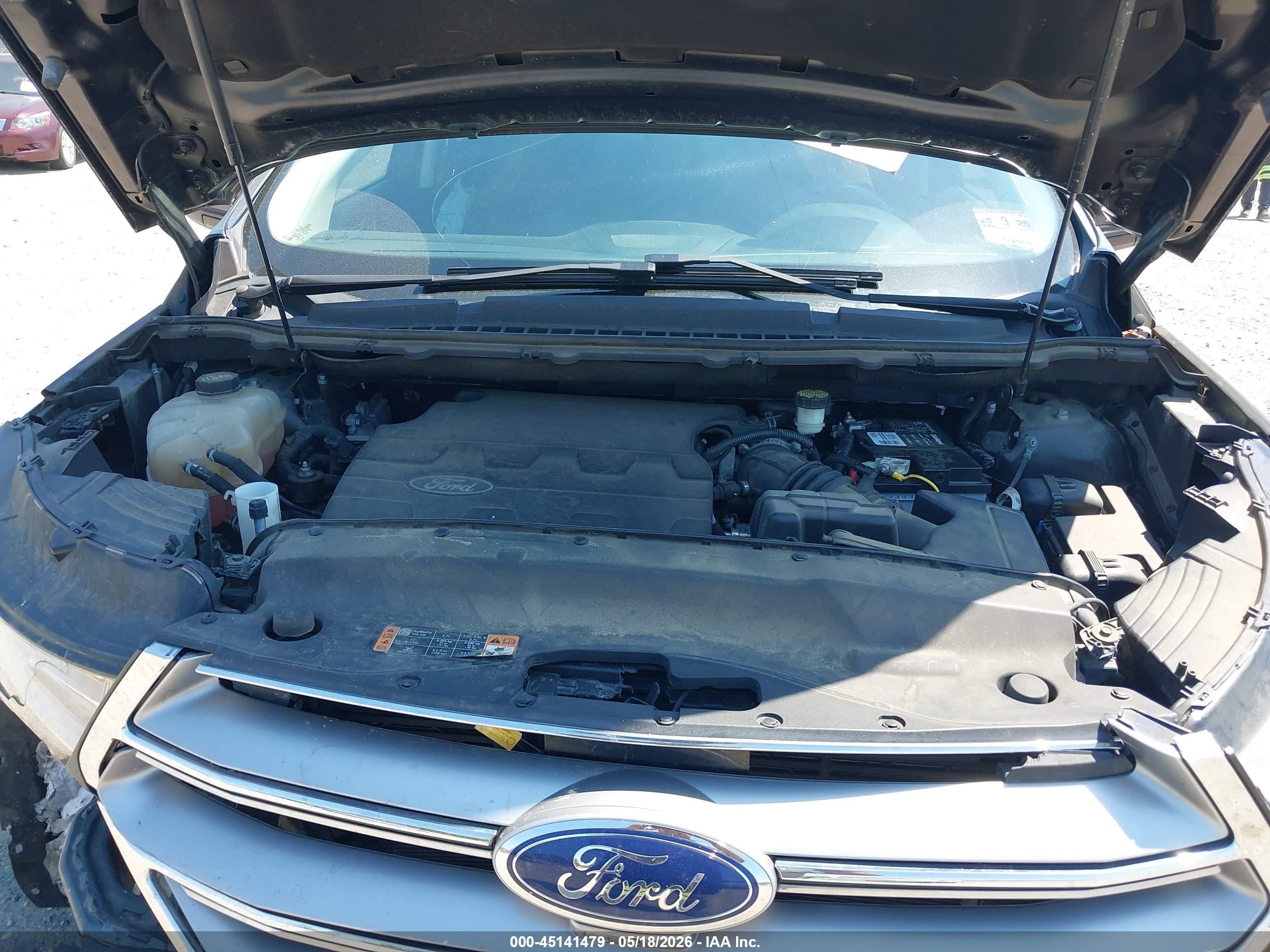 2015 Ford Edge Titanium Gray vin: 2FMPK4K86FBB70207