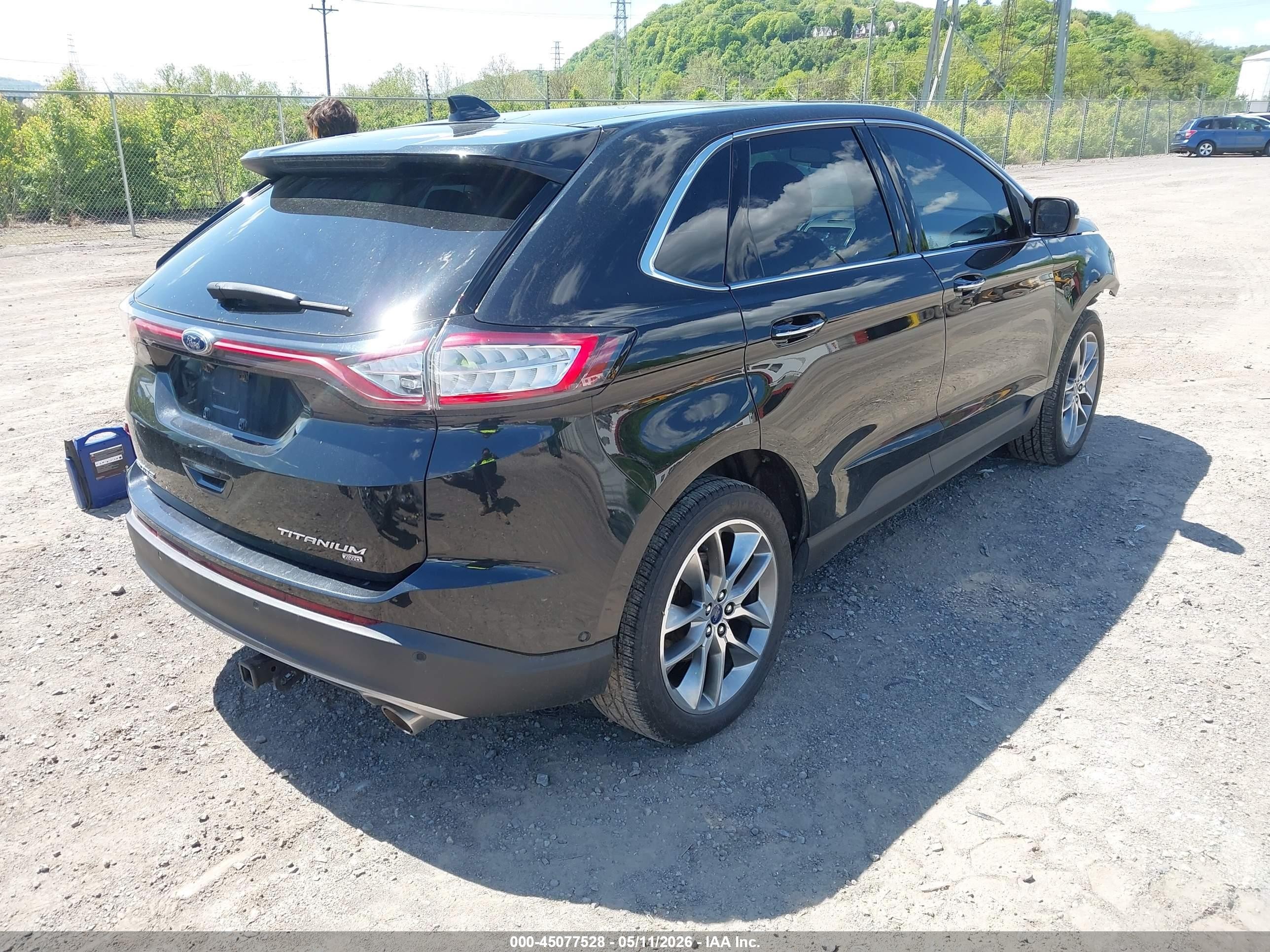2015 Ford Edge Titanium Black vin: 2FMPK4K86FBC19695