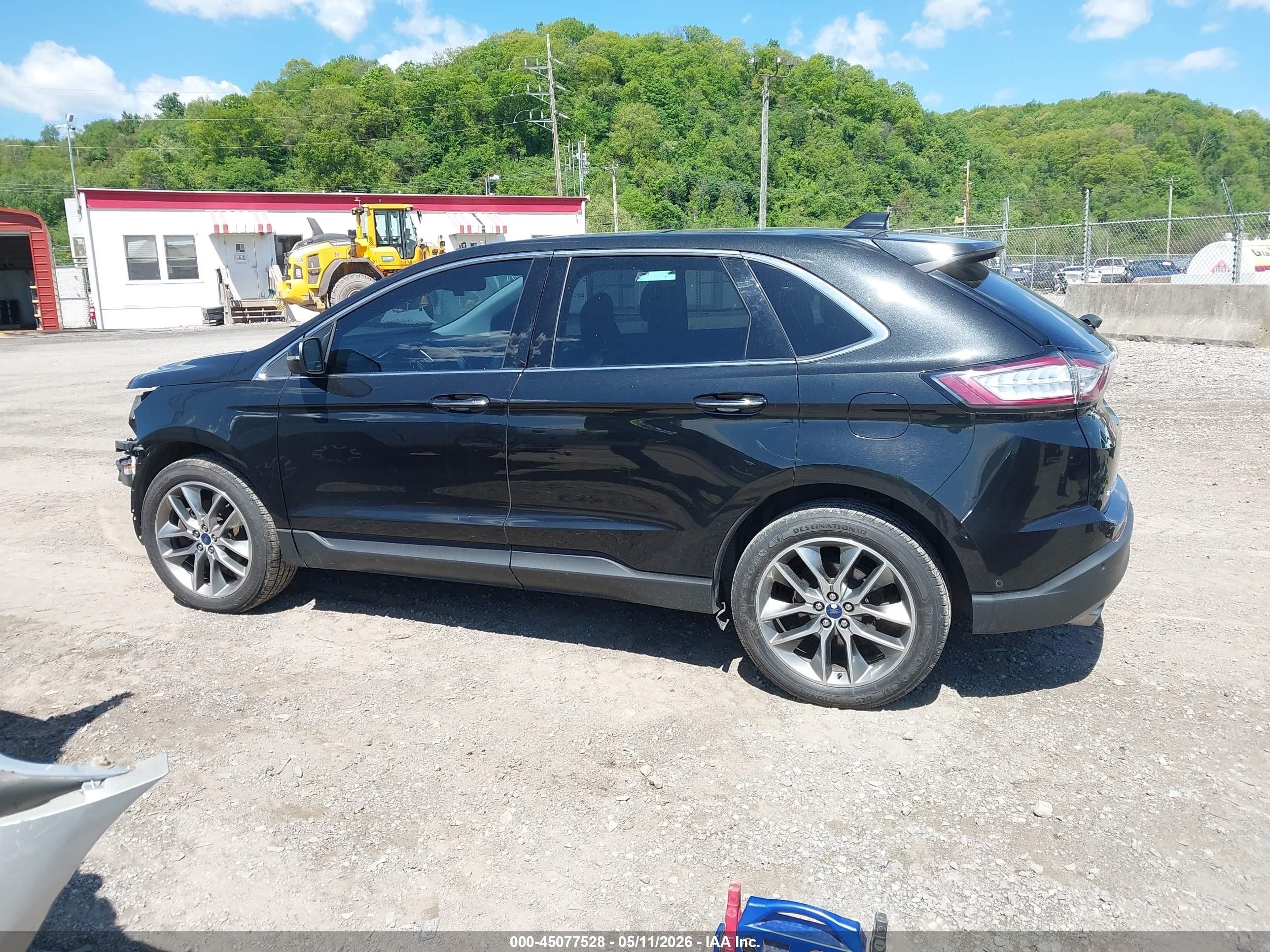 2015 Ford Edge Titanium Black vin: 2FMPK4K86FBC19695