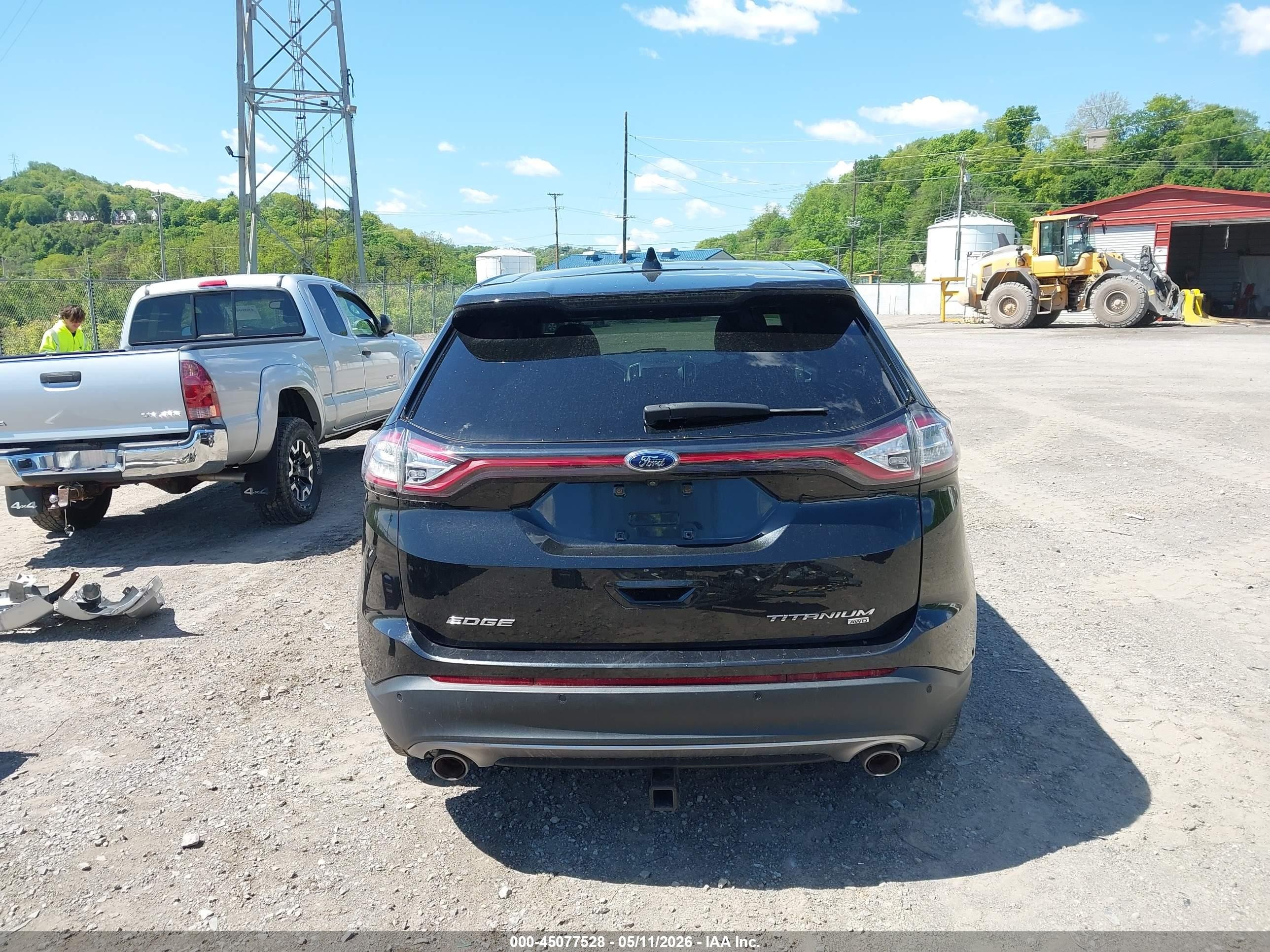 2015 Ford Edge Titanium Black vin: 2FMPK4K86FBC19695
