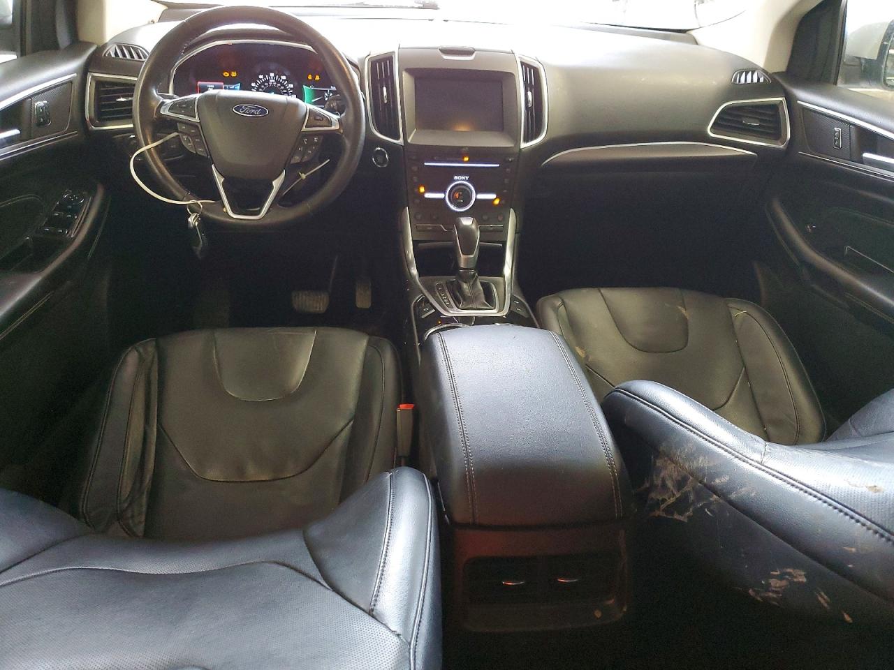 2015 Ford Edge Titanium White vin: 2FMPK4K87FBB81801