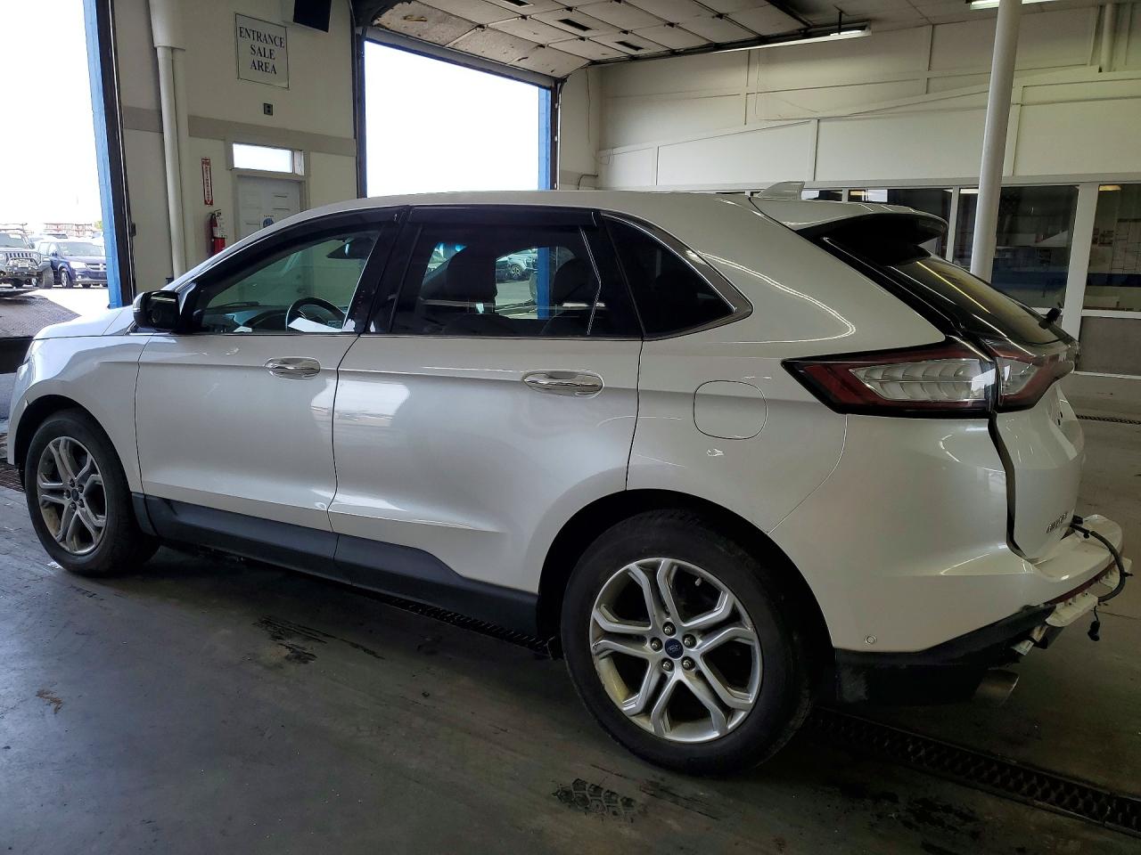 2015 Ford Edge Titanium White vin: 2FMPK4K87FBB81801