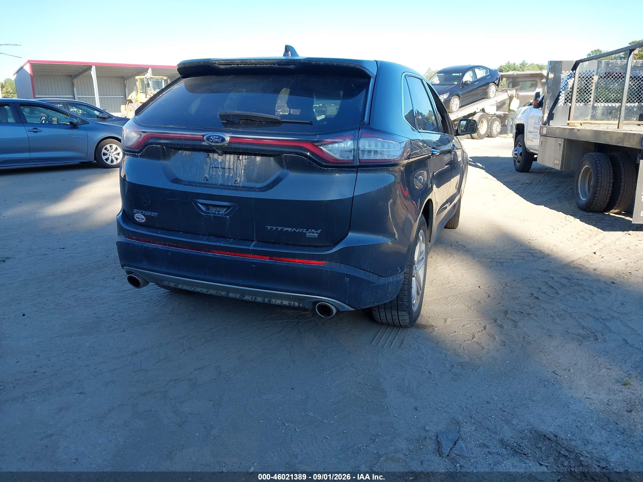 2015 Ford Edge Titanium Gray vin: 2FMPK4K87FBC04767
