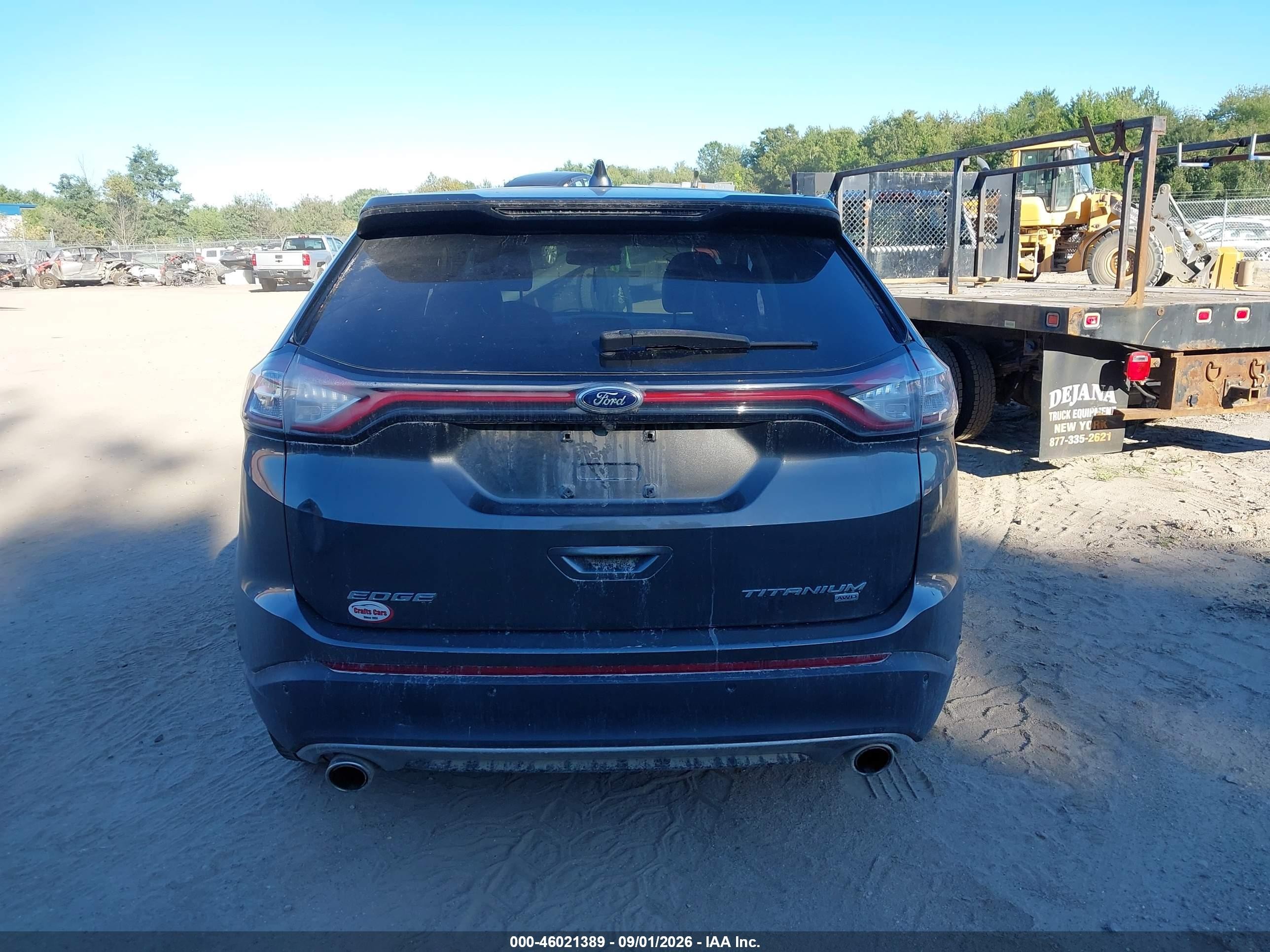 2015 Ford Edge Titanium Gray vin: 2FMPK4K87FBC04767