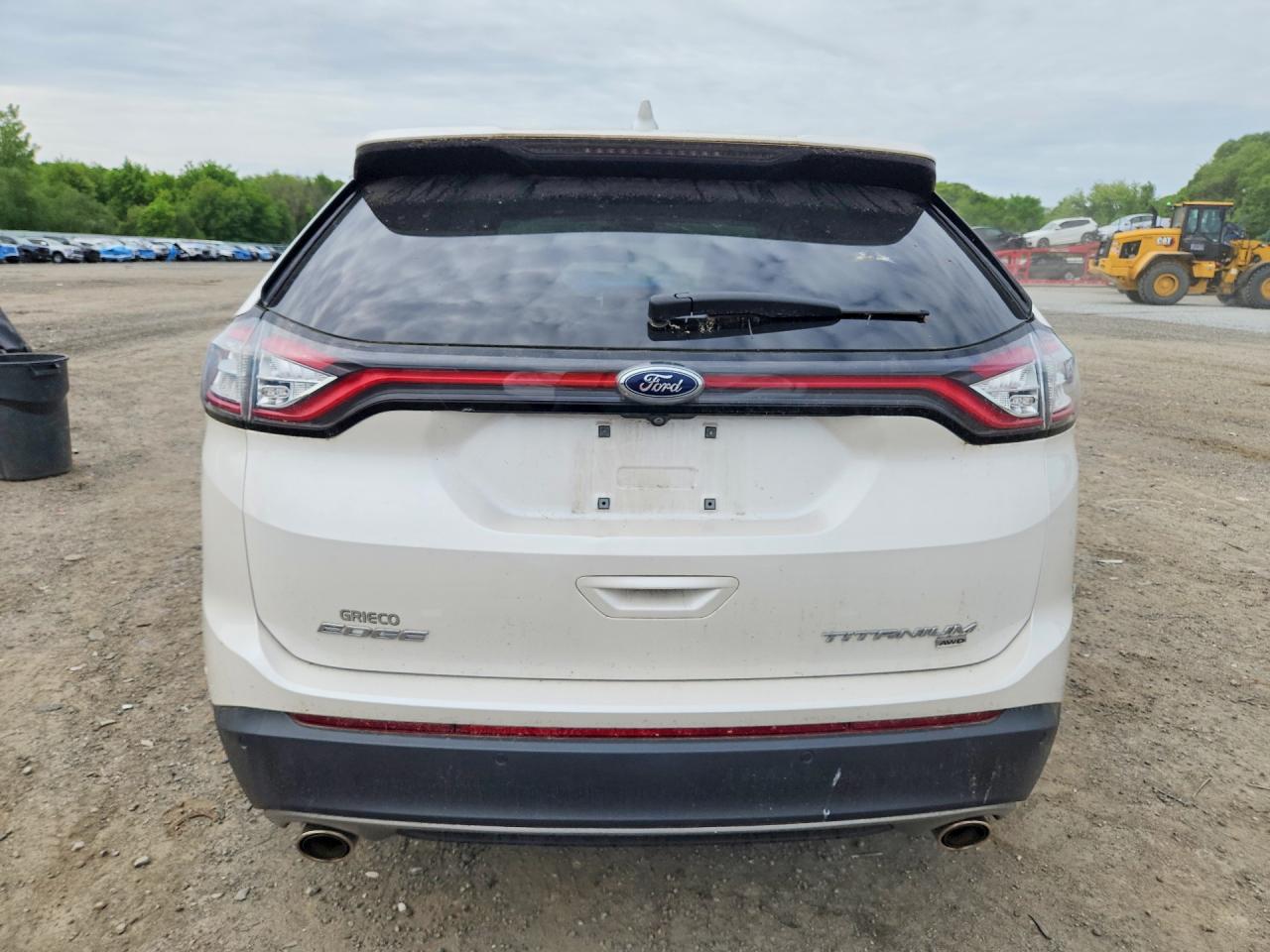 2018 Ford Edge Titanium White vin: 2FMPK4K87JBC17835