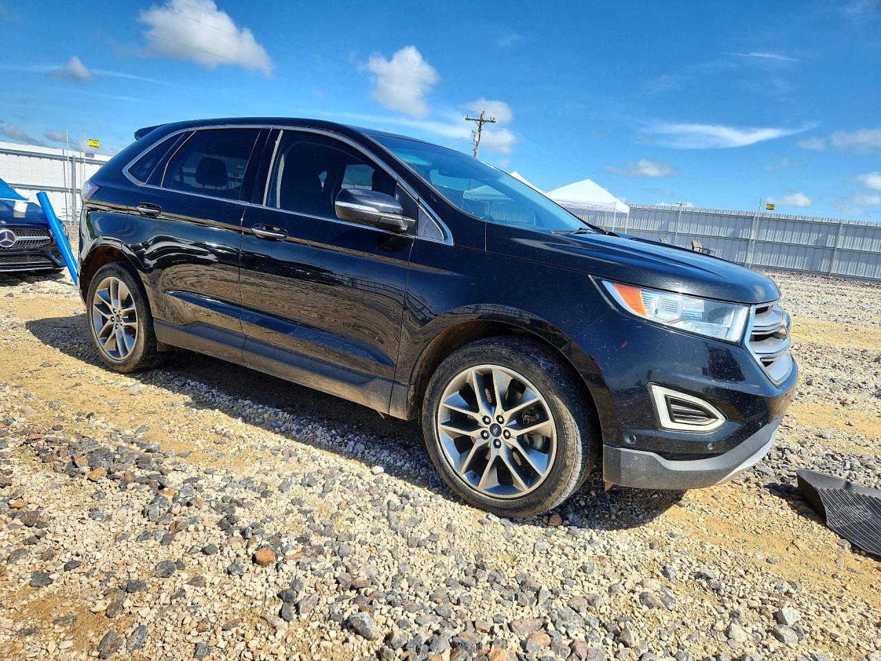 2015 Ford Edge Titanium Black vin: 2FMPK4K88FBB27357