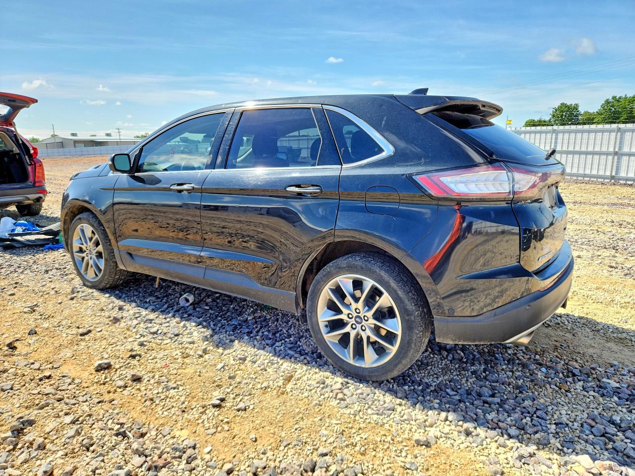 2015 Ford Edge Titanium Black vin: 2FMPK4K88FBB27357
