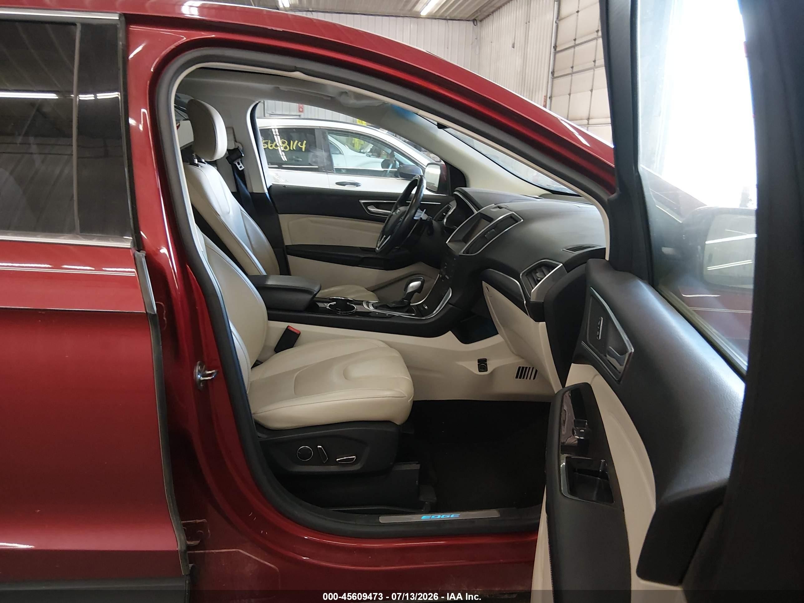 2015 Ford Edge Titanium Red vin: 2FMPK4K88FBC38653