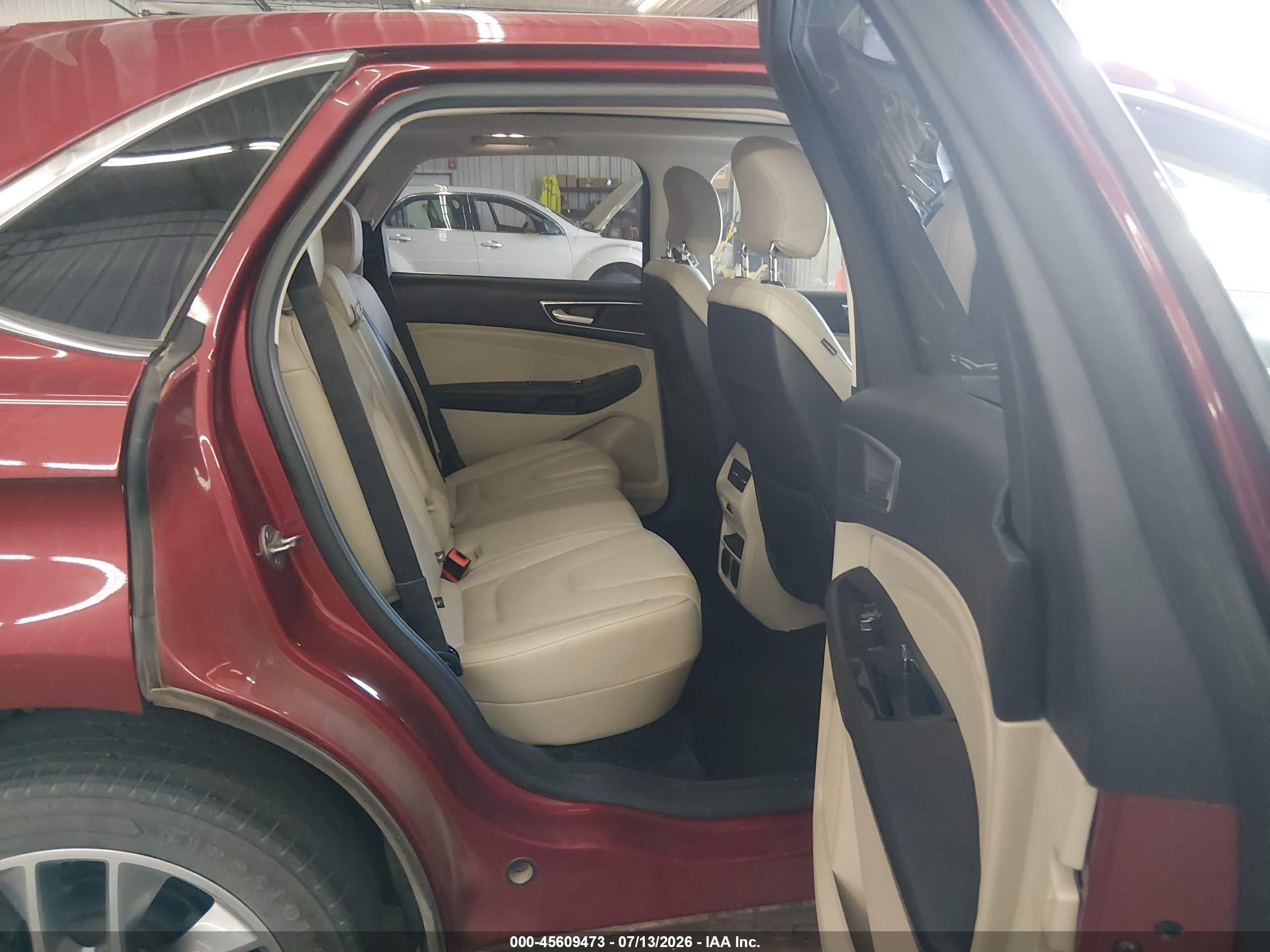 2015 Ford Edge Titanium Red vin: 2FMPK4K88FBC38653