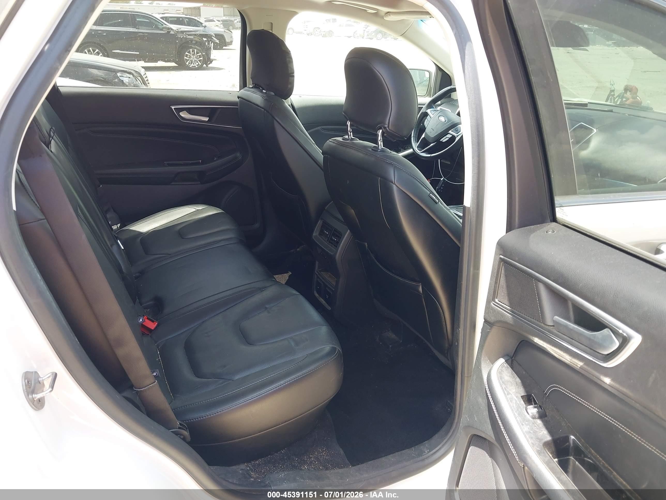2015 Ford Edge Titanium White vin: 2FMPK4K88FBC41861