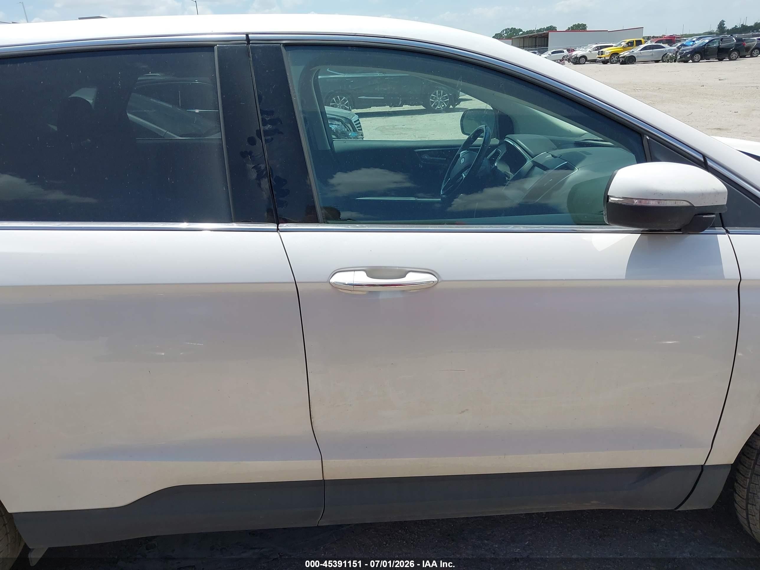 2015 Ford Edge Titanium White vin: 2FMPK4K88FBC41861