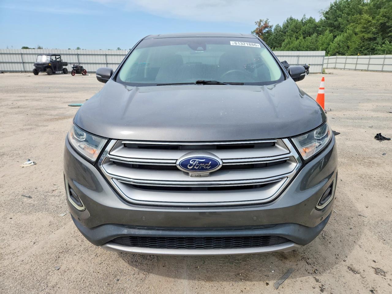 2015 Ford Edge Titanium Серебряный vin: 2FMPK4K89FBC28892
