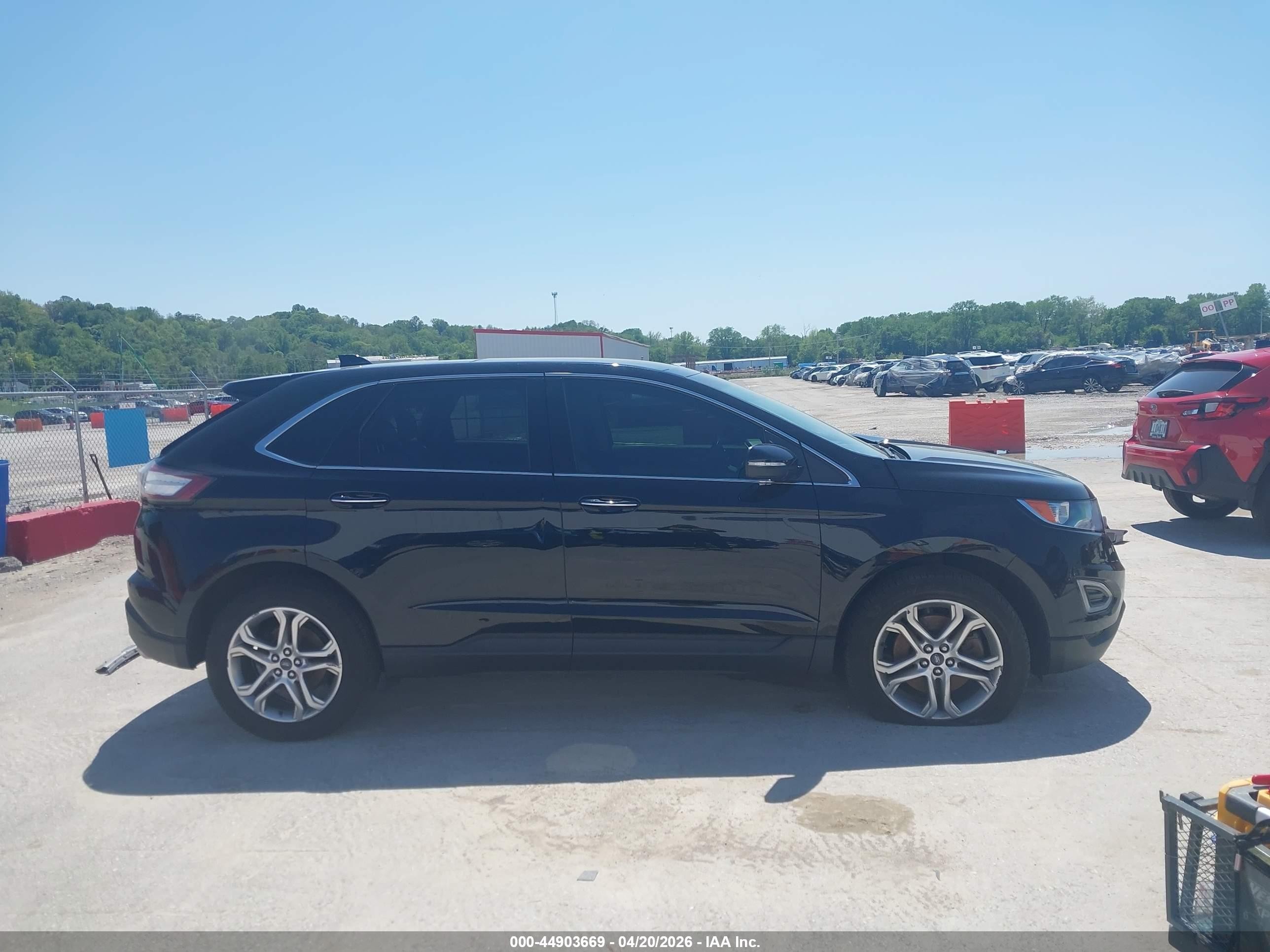 2018 Ford Edge Titanium Черный vin: 2FMPK4K89JBB39333