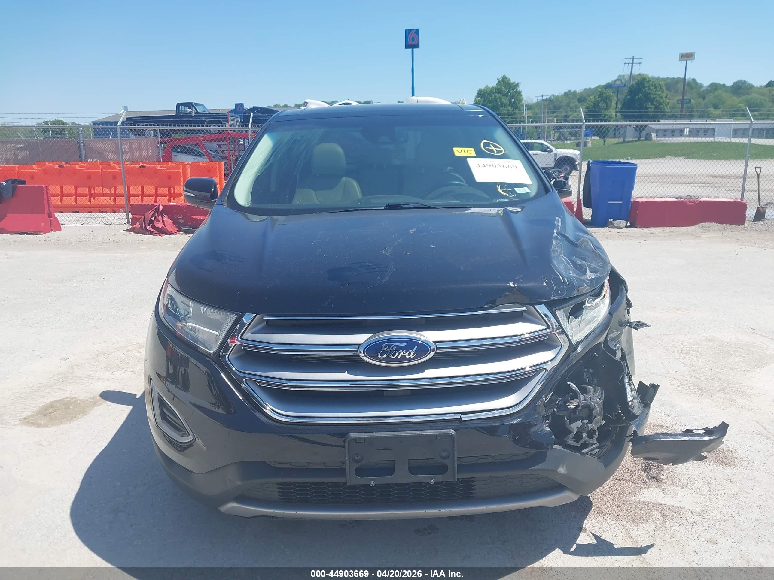 2018 Ford Edge Titanium Черный vin: 2FMPK4K89JBB39333