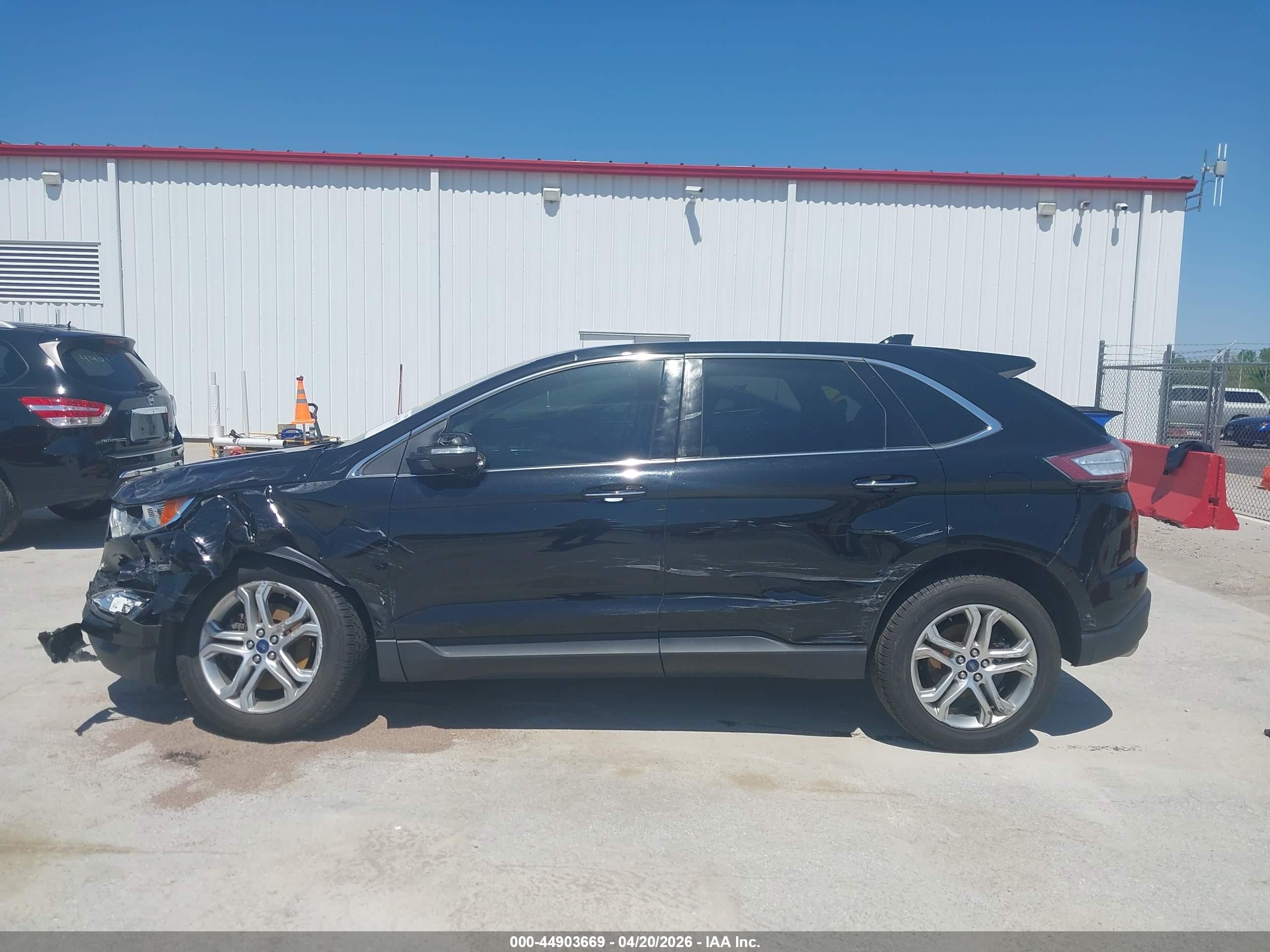 2018 Ford Edge Titanium Черный vin: 2FMPK4K89JBB39333