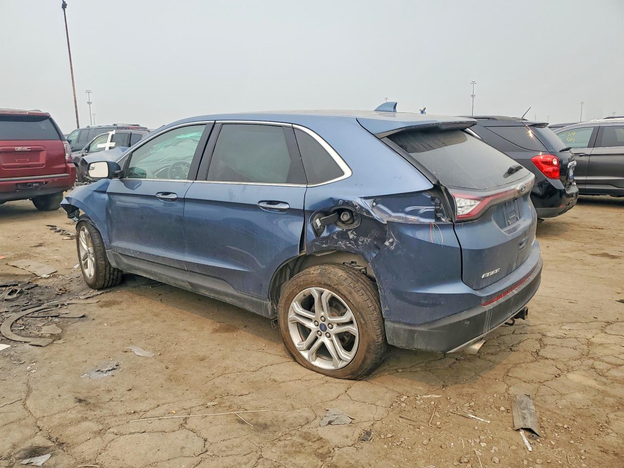 2018 Ford Edge Titanium Blue vin: 2FMPK4K89JBB57976