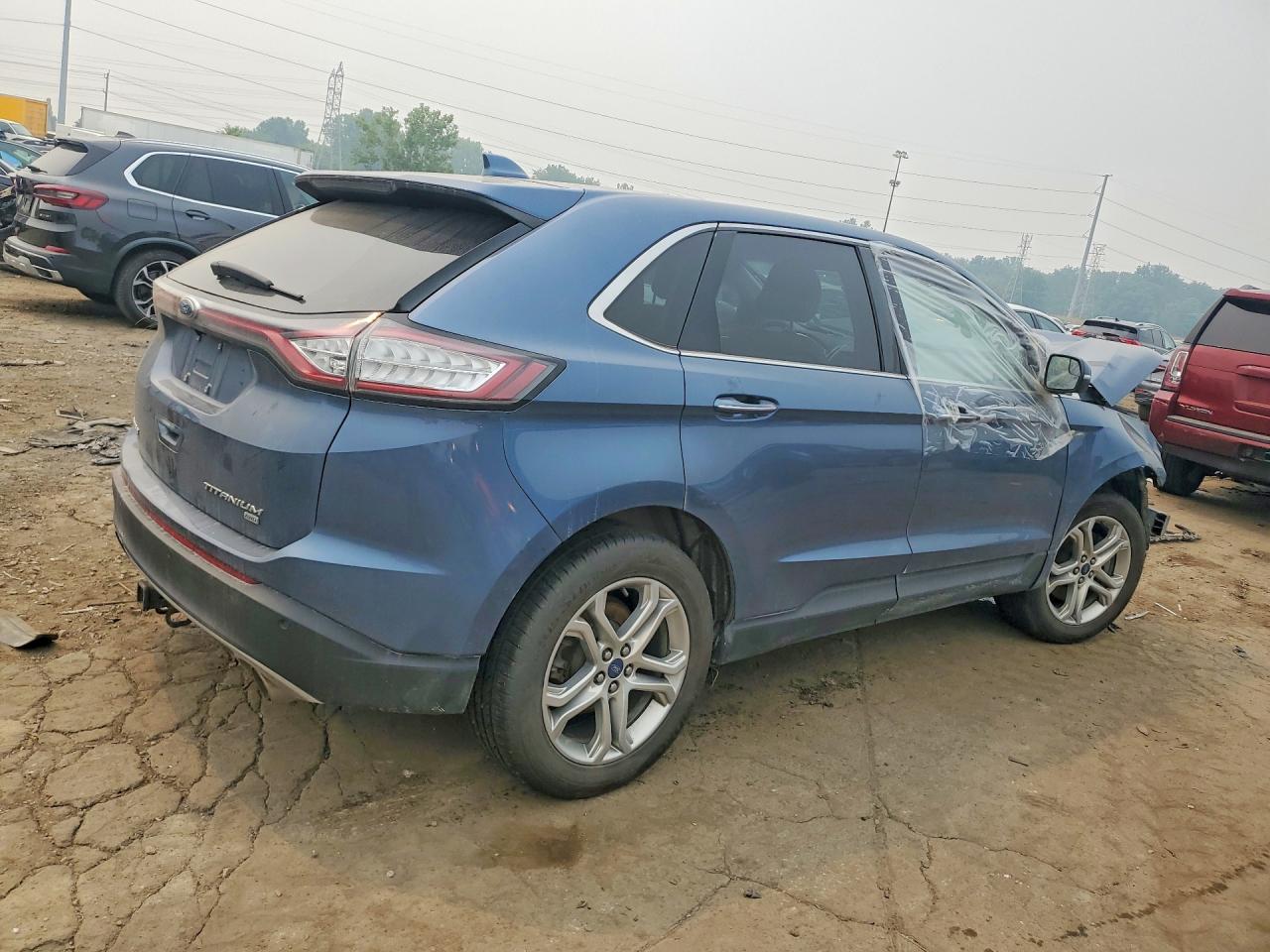 2018 Ford Edge Titanium Blue vin: 2FMPK4K89JBB57976
