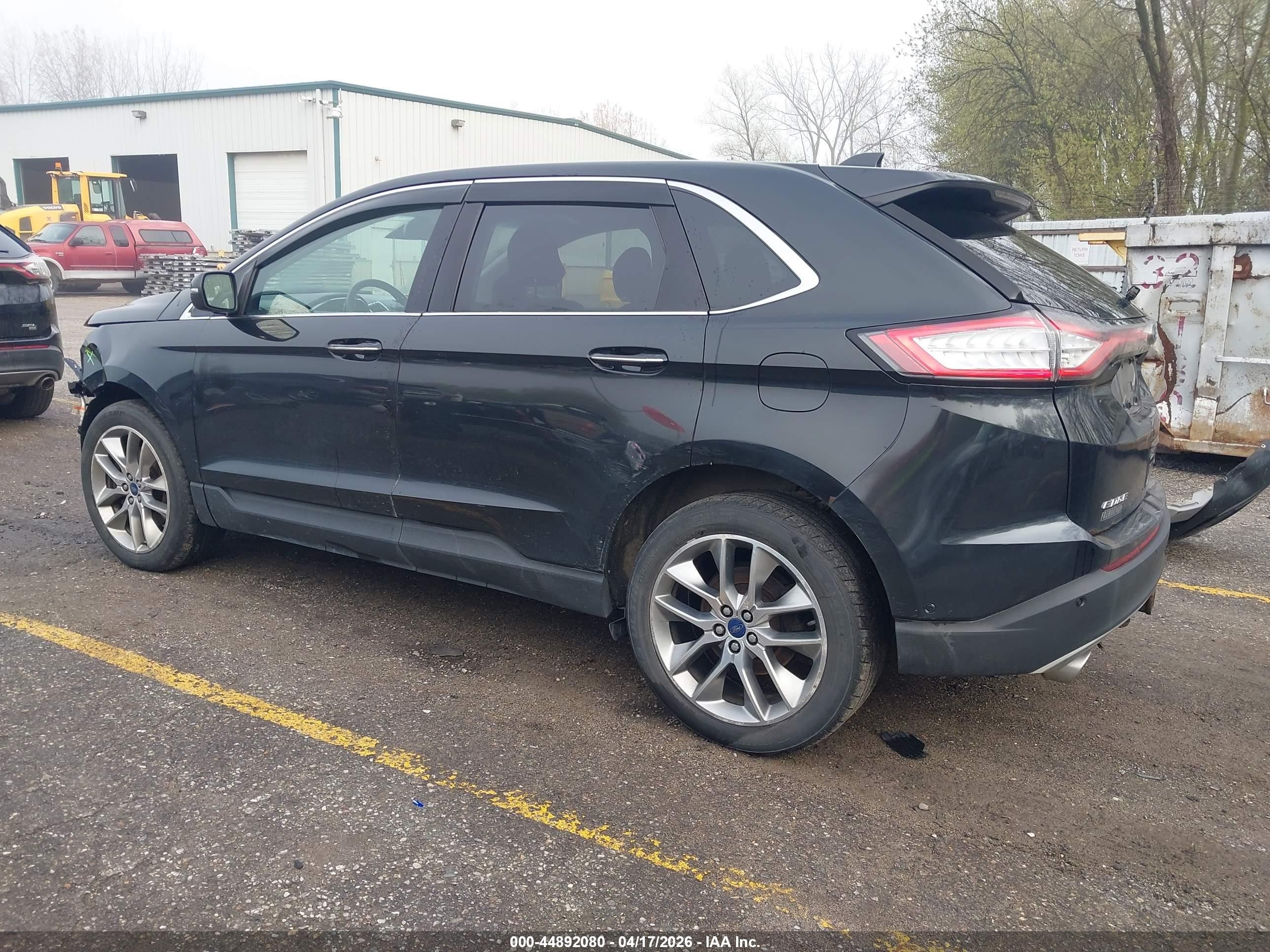 2015 Ford Edge Titanium Black vin: 2FMPK4K8XFBB40000