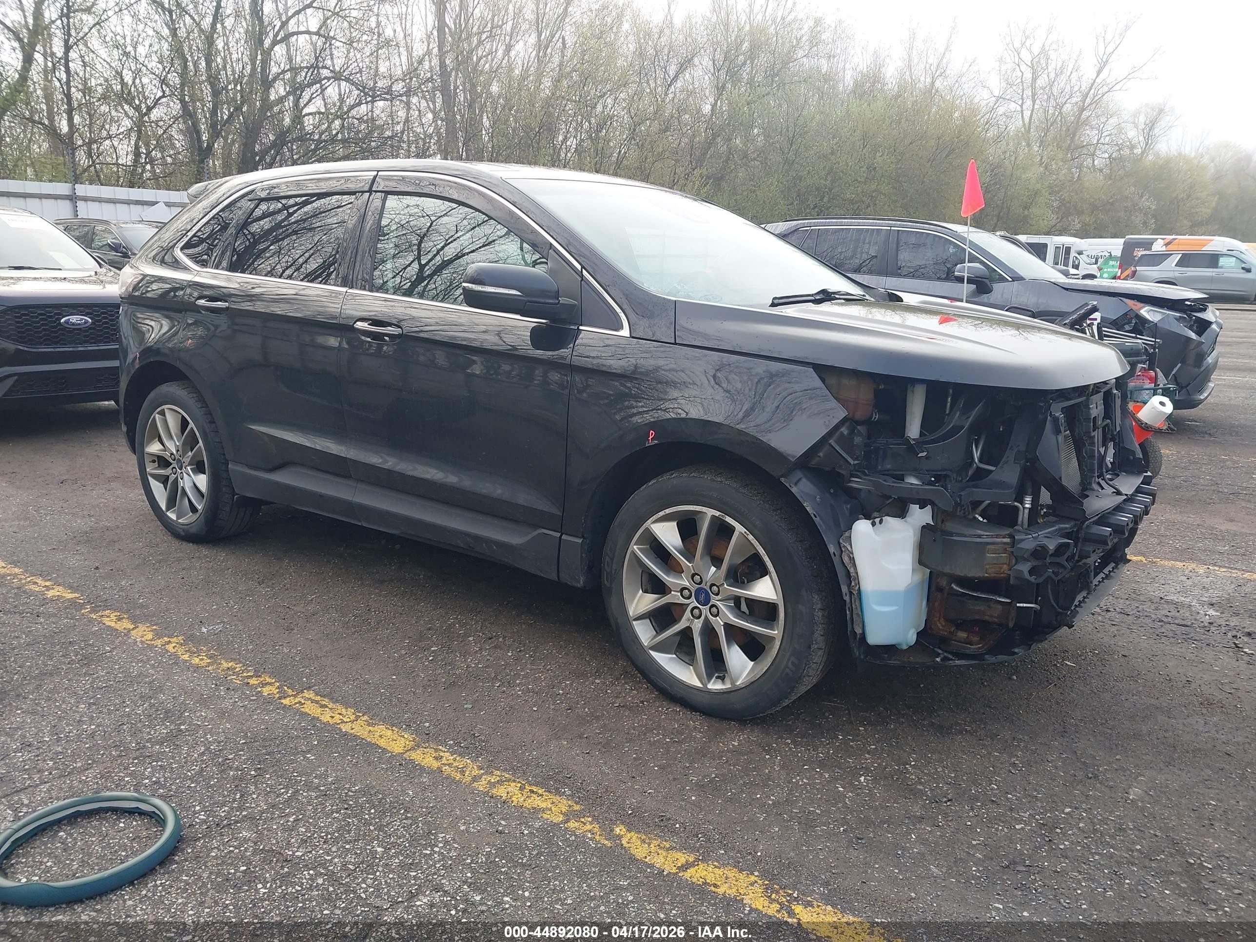 2015 Ford Edge Titanium Black vin: 2FMPK4K8XFBB40000