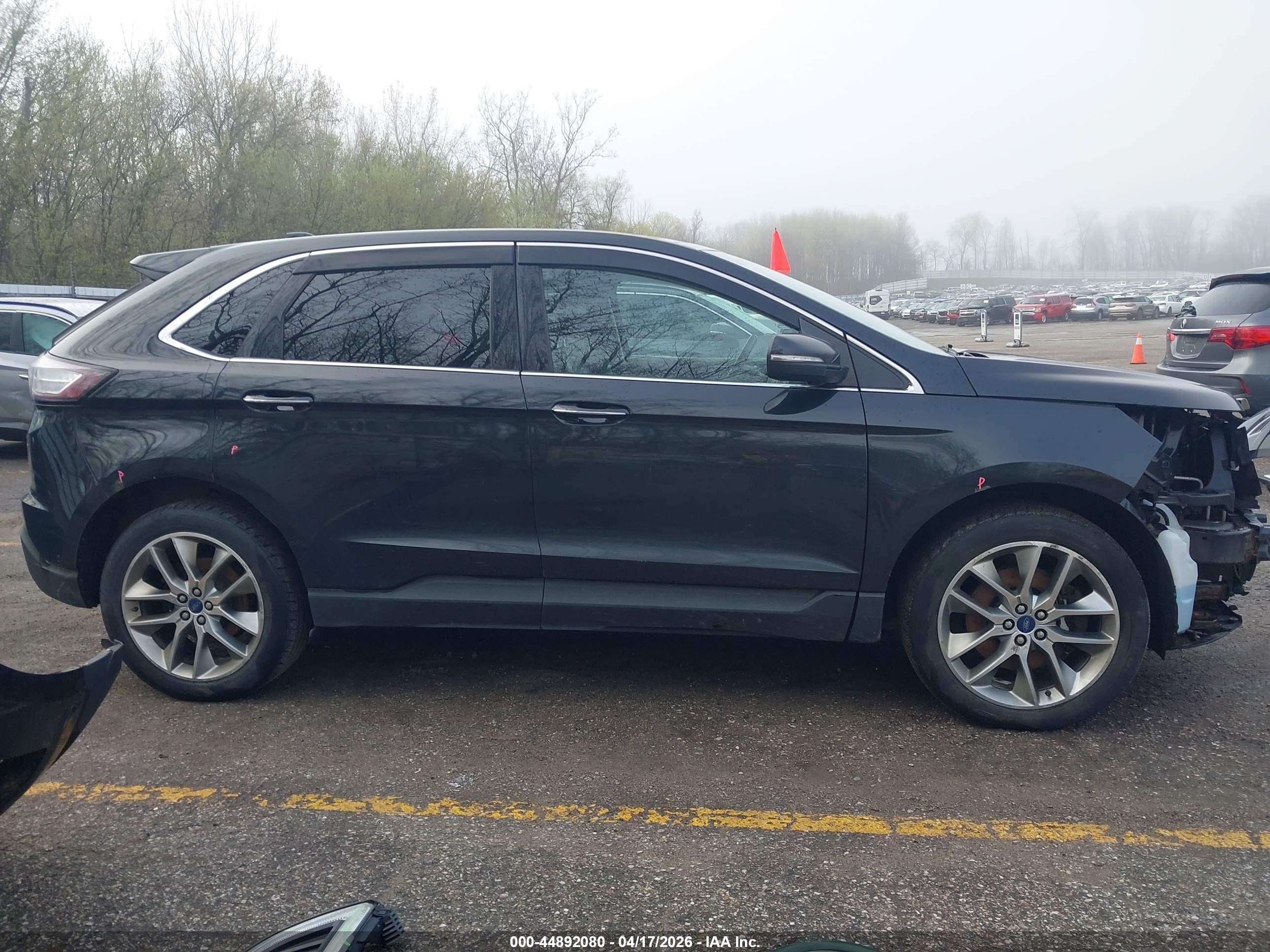 2015 Ford Edge Titanium Black vin: 2FMPK4K8XFBB40000