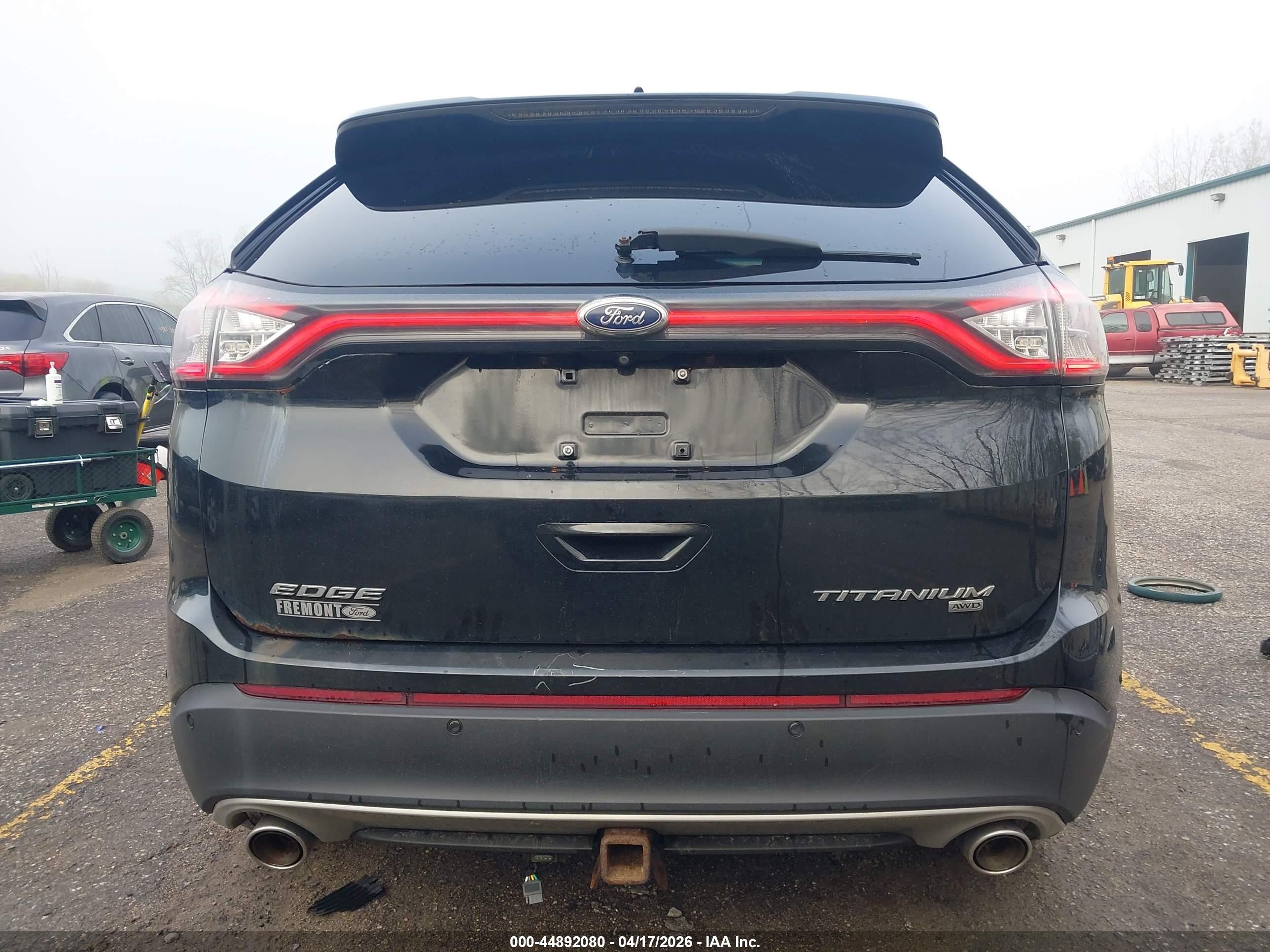2015 Ford Edge Titanium Black vin: 2FMPK4K8XFBB40000
