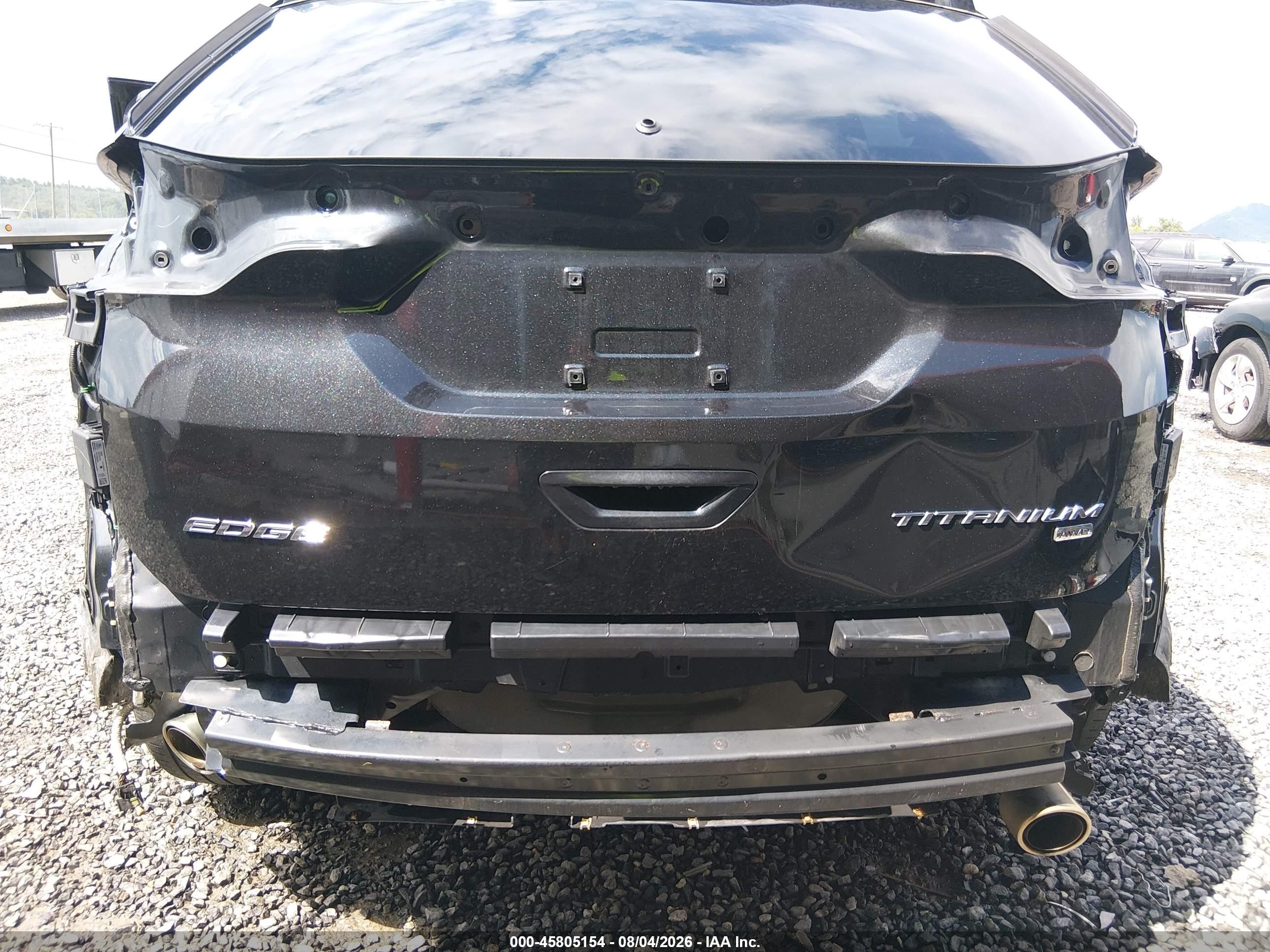 2015 Ford Edge Titanium Черный vin: 2FMPK4K8XFBB98771