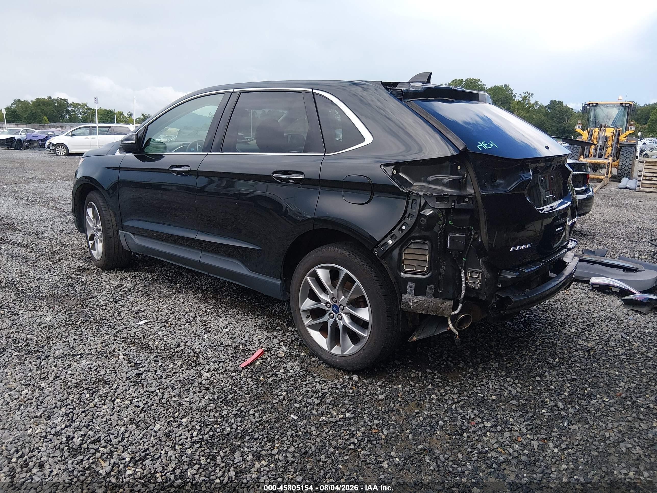 2015 Ford Edge Titanium Черный vin: 2FMPK4K8XFBB98771