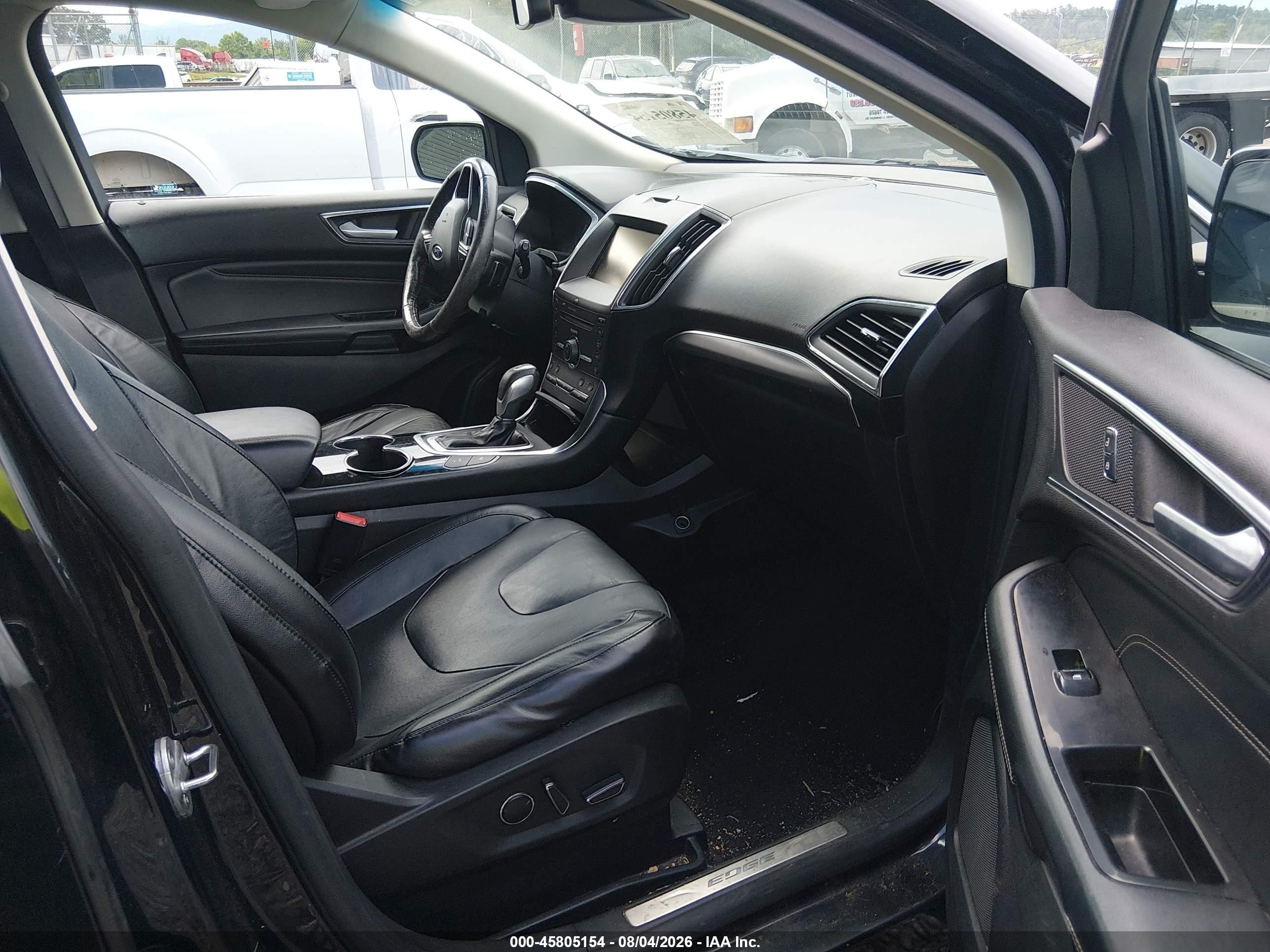 2015 Ford Edge Titanium Черный vin: 2FMPK4K8XFBB98771