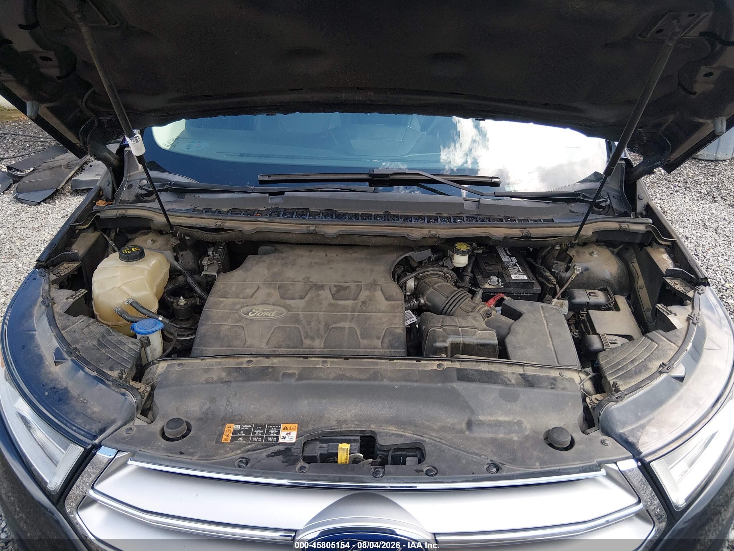 2015 Ford Edge Titanium Черный vin: 2FMPK4K8XFBB98771