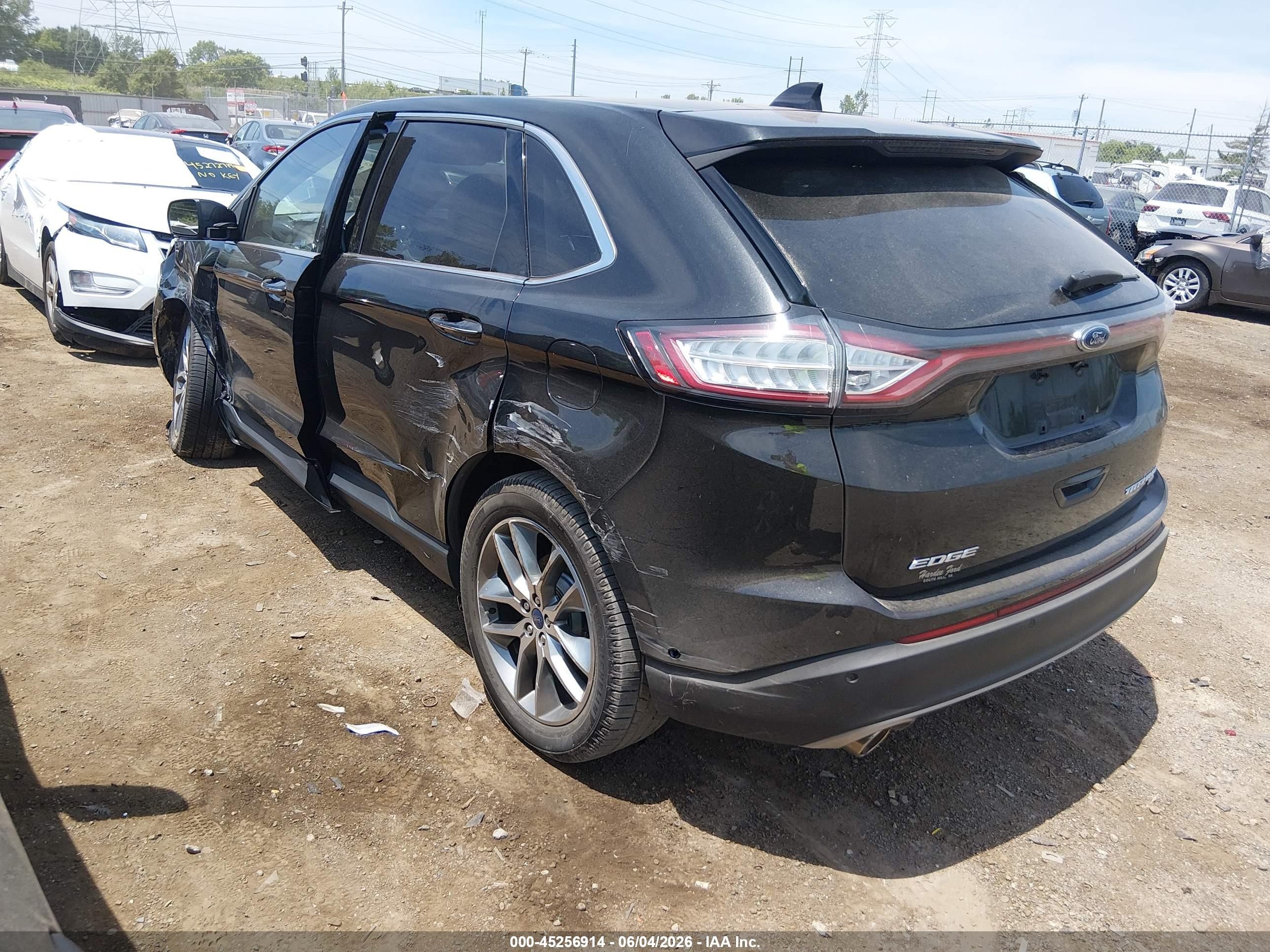 2015 Ford Edge Titanium Black vin: 2FMPK4K8XFBC09039