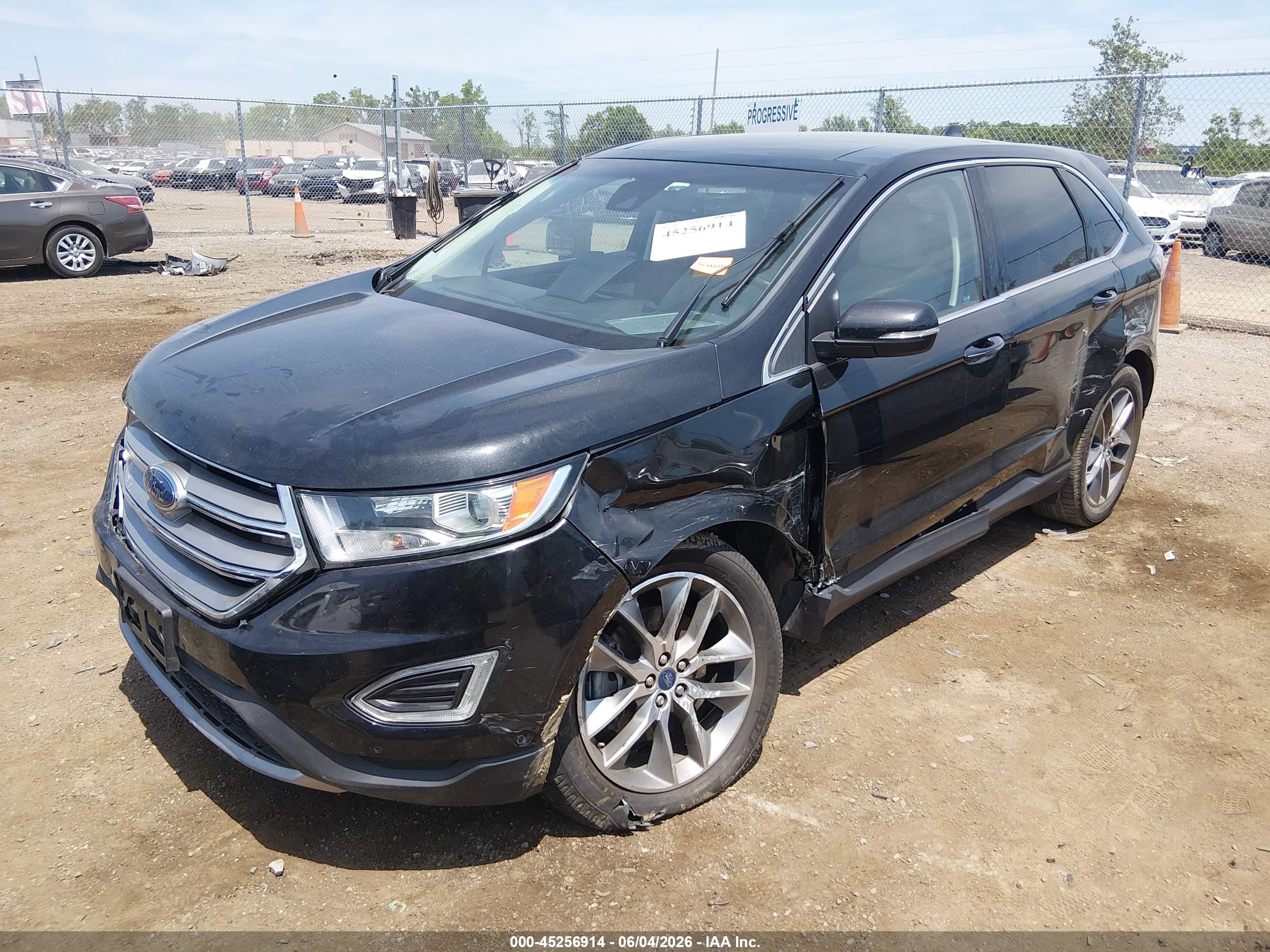 2015 Ford Edge Titanium Black vin: 2FMPK4K8XFBC09039