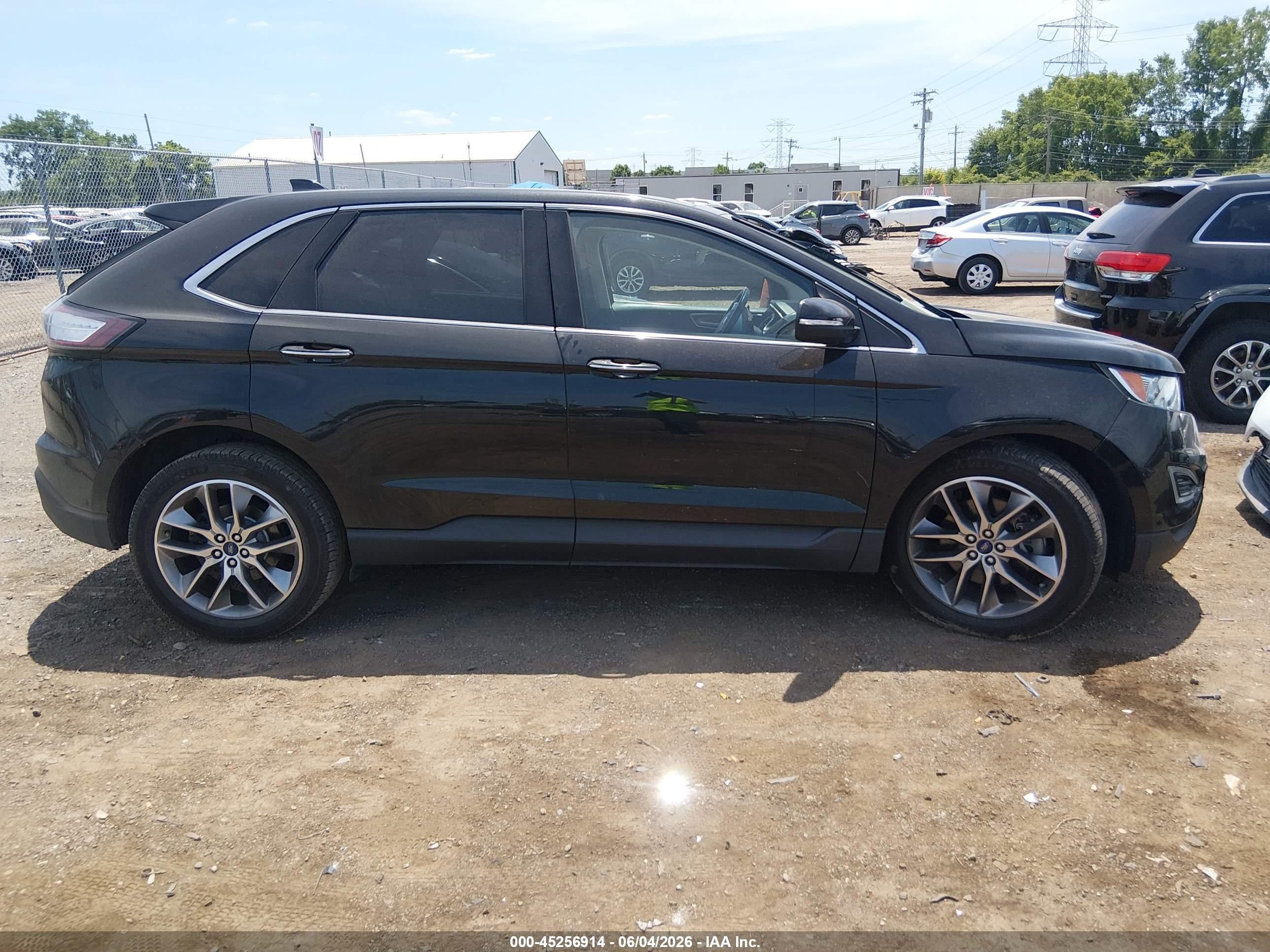 2015 Ford Edge Titanium Black vin: 2FMPK4K8XFBC09039