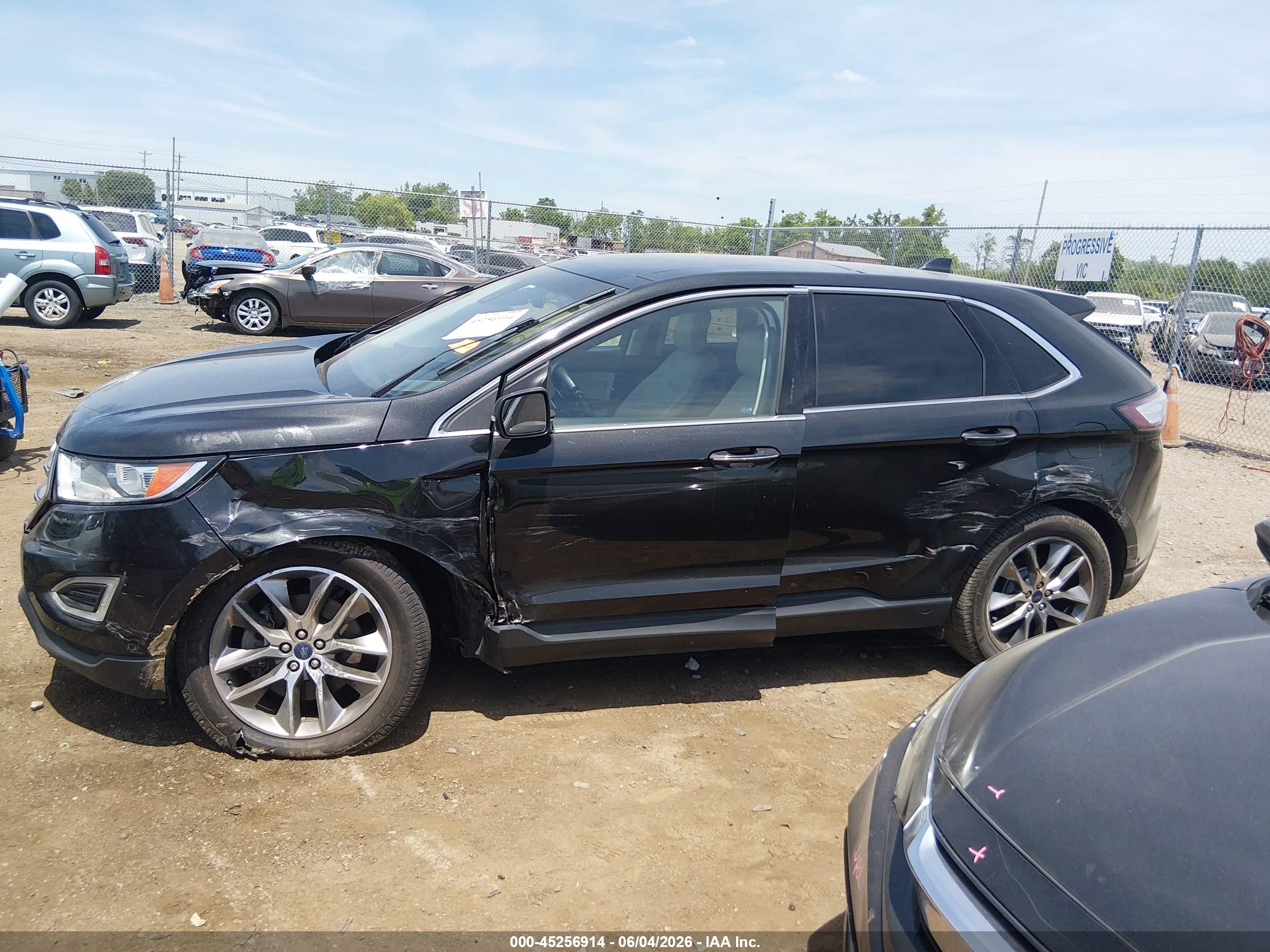 2015 Ford Edge Titanium Black vin: 2FMPK4K8XFBC09039